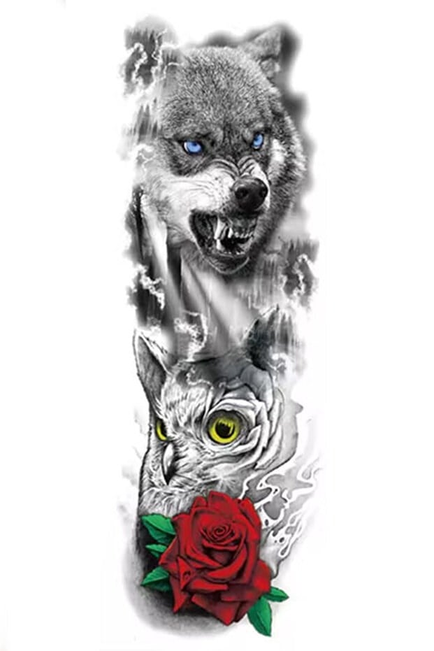 Kurt Kol Dövme Geçici Tattoo