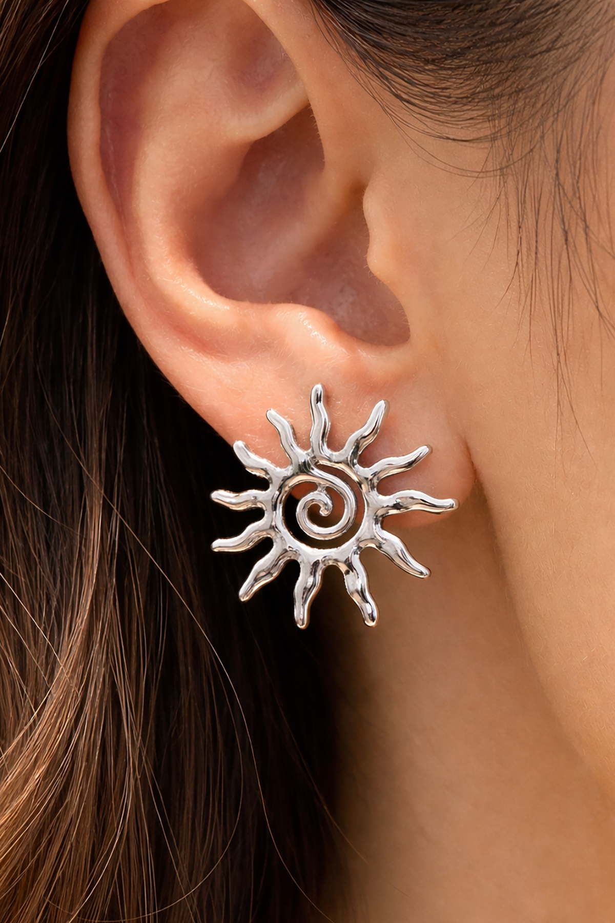 Gümüş Renk Küpe (Çift)