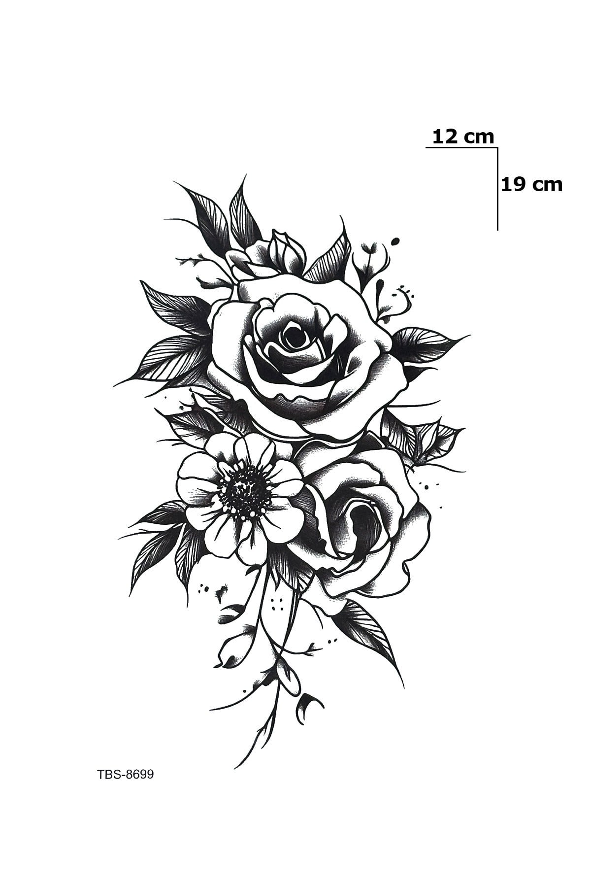 Gül Geçici Dövme Tattoo