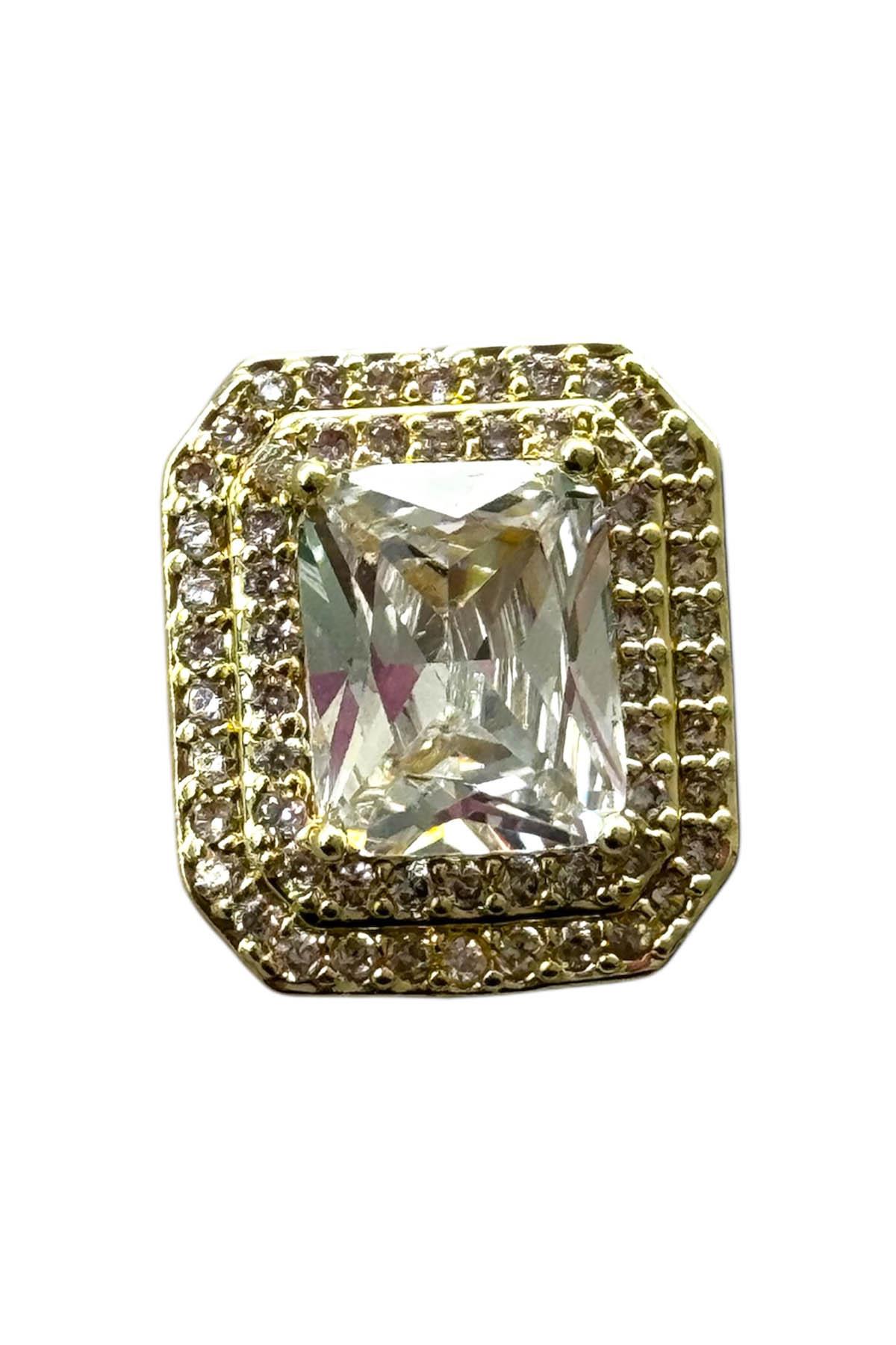 Altın Renk Taş Detaylı Ajda Charm / Kolye/ Bileklik Ucu