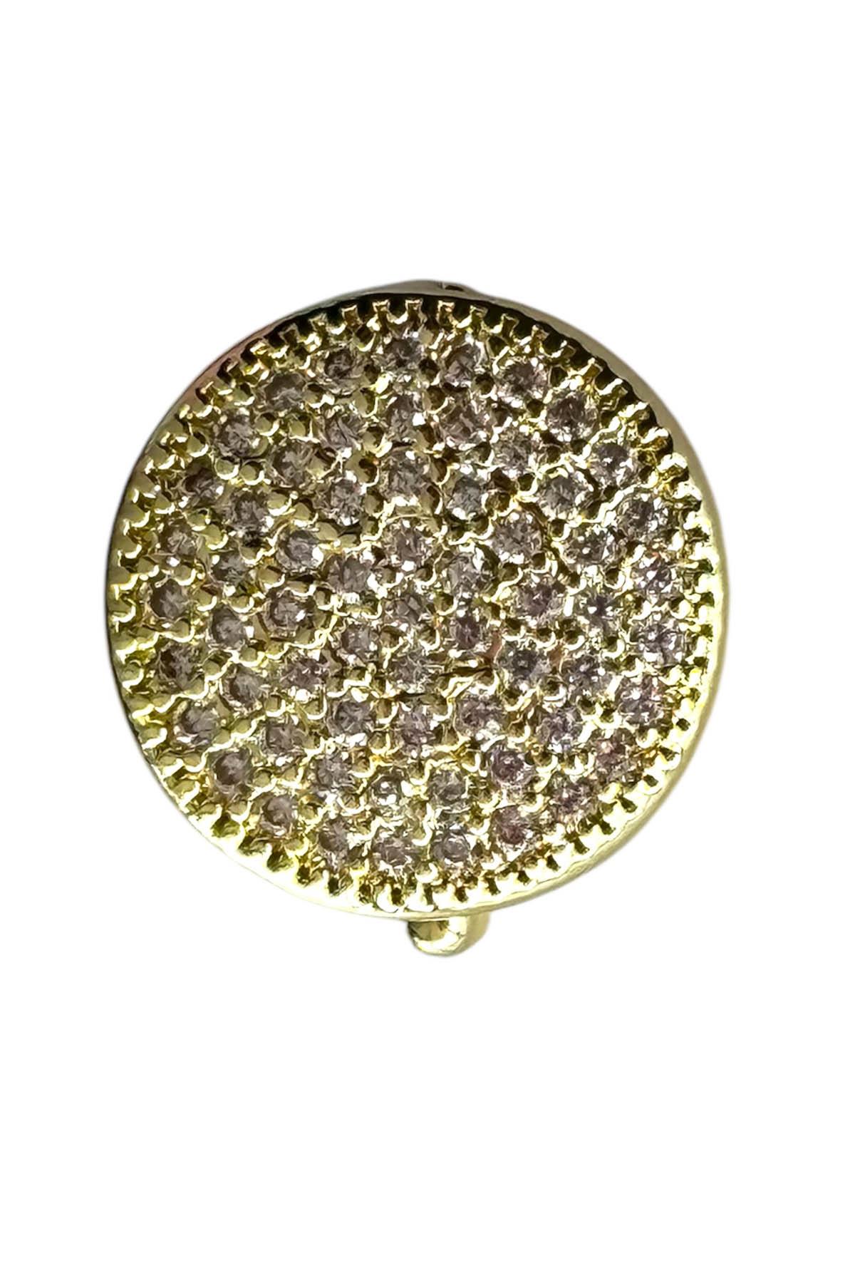 Altın Renk Taş Detaylı Ajda Charm / Kolye/ Bileklik Ucu