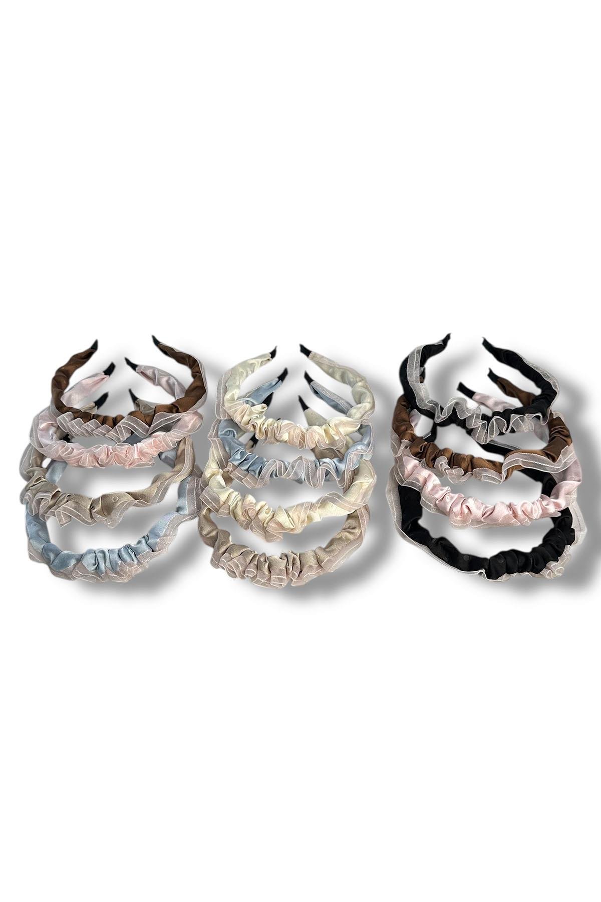 12´li Karışık Renk Taç Set