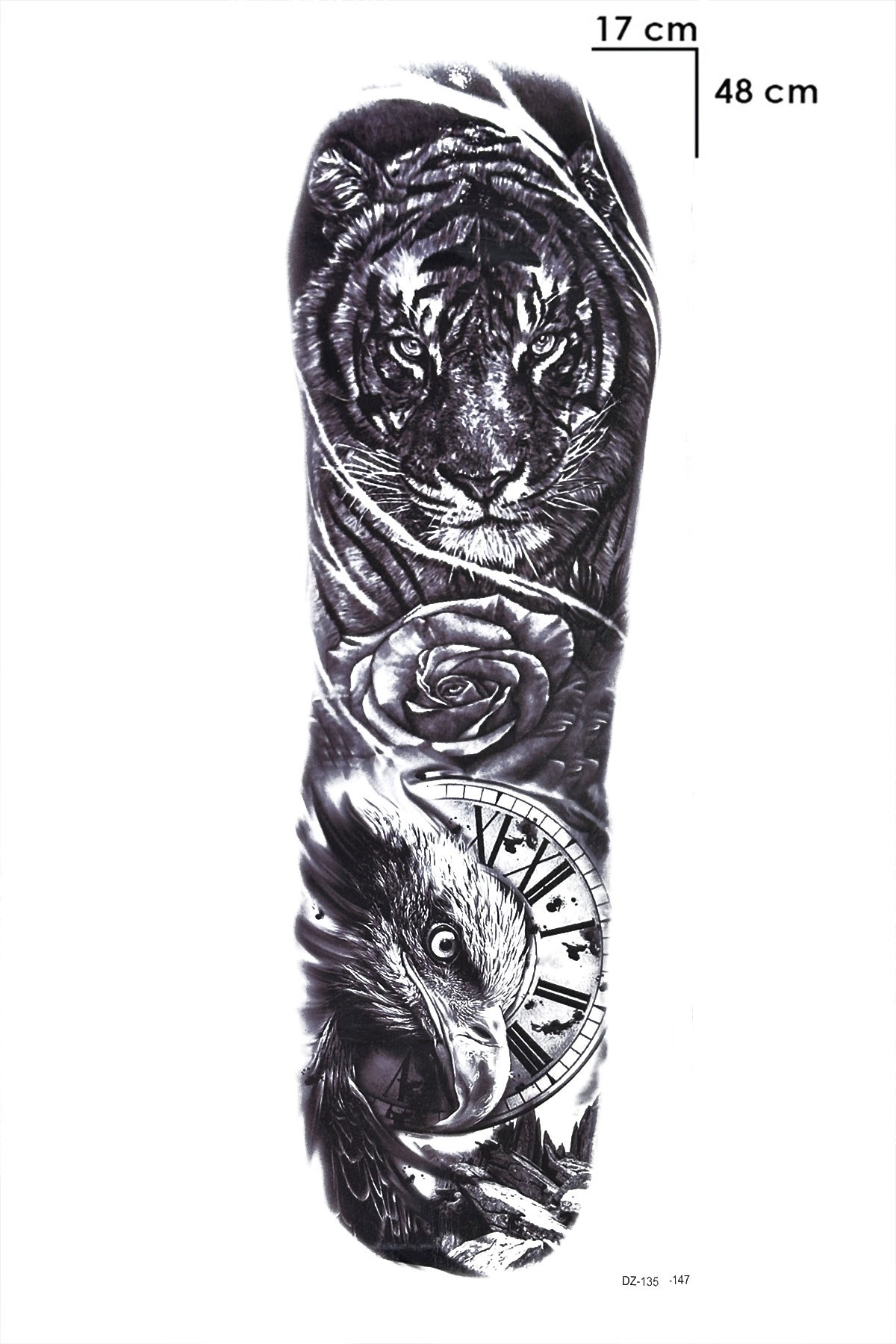 Aslan Kol Dövme Geçici Tattoo