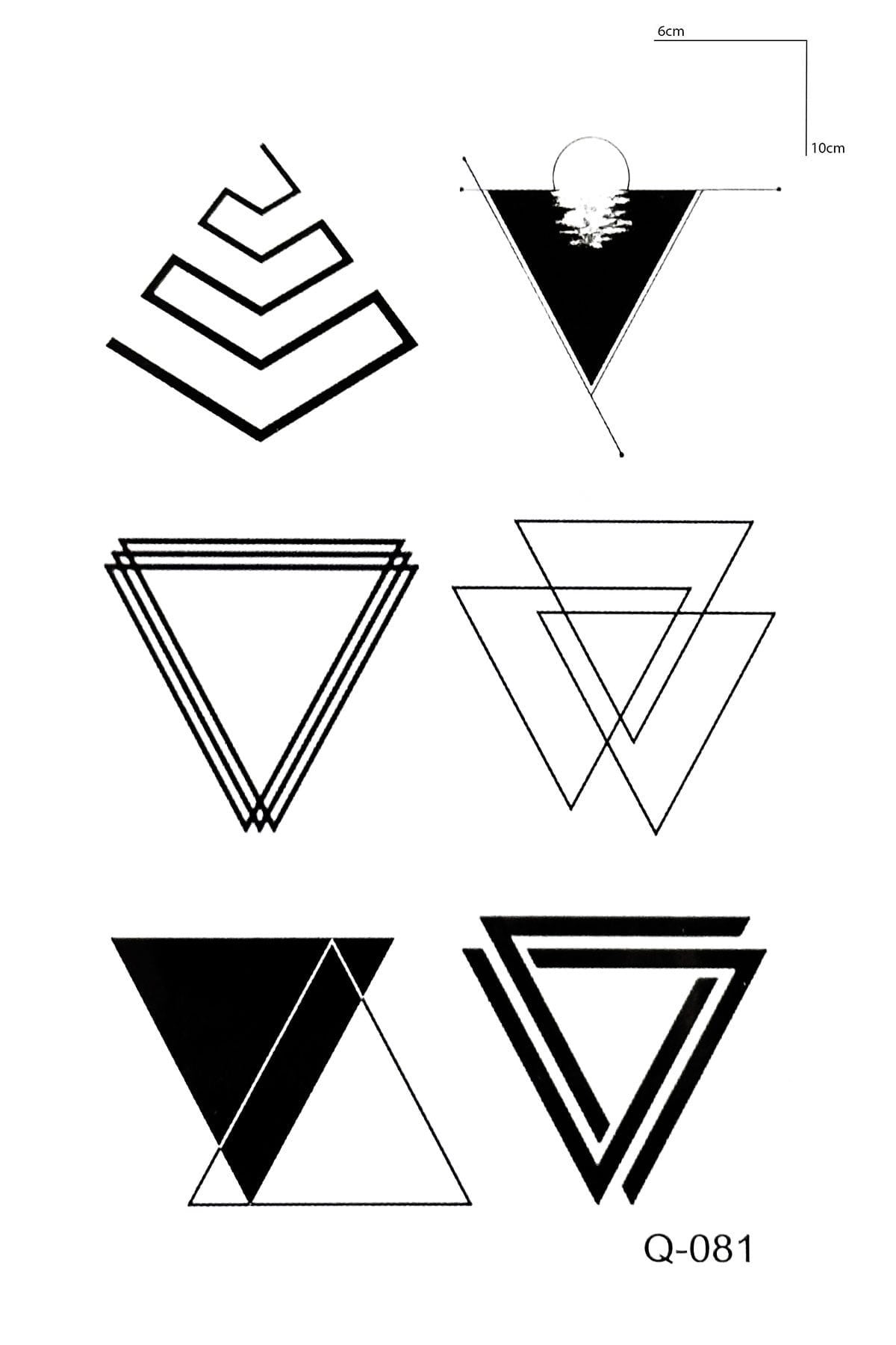 Geometrik Mini Geçici Dövme Tattoo