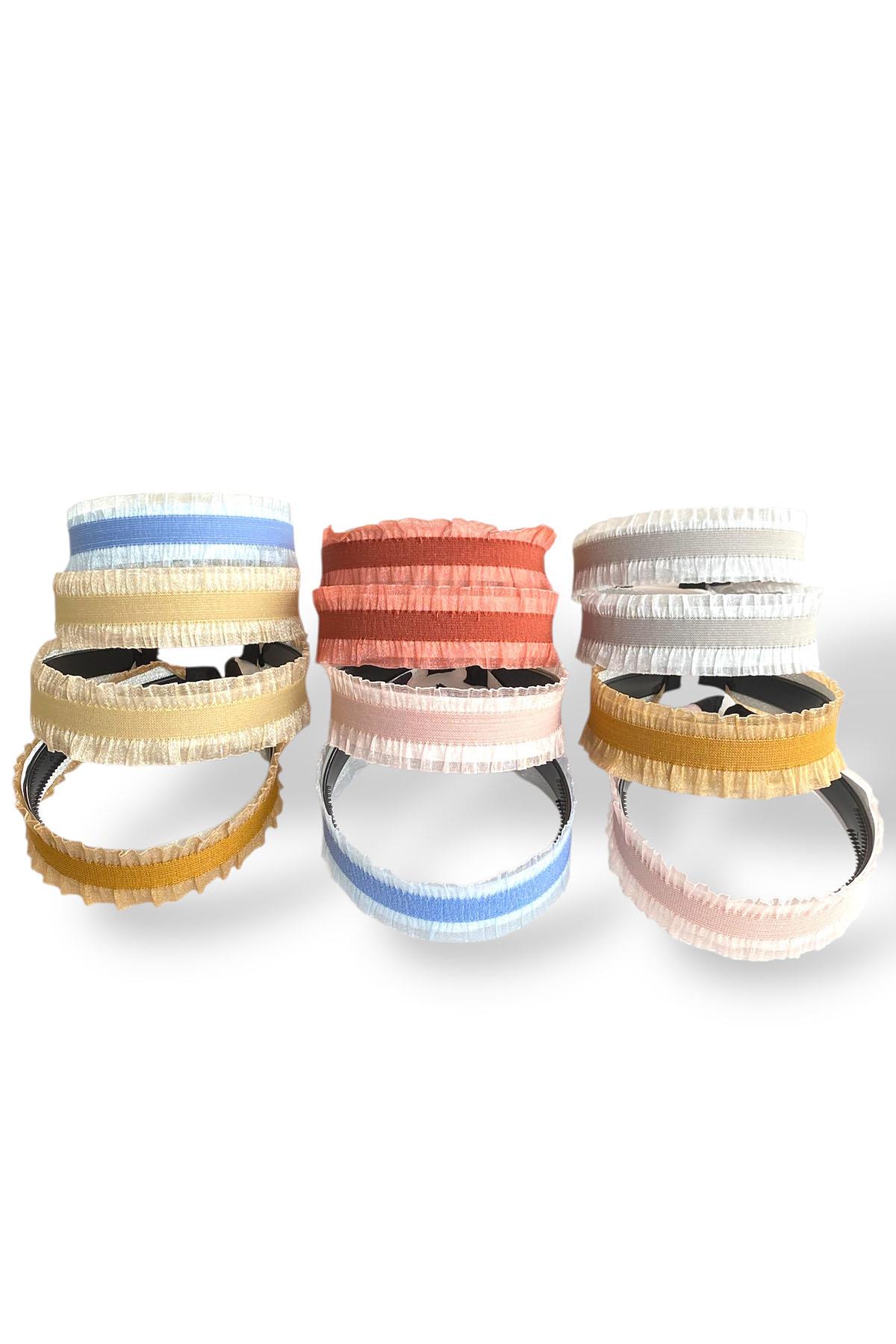 12´li Karışık Renk Taç Set