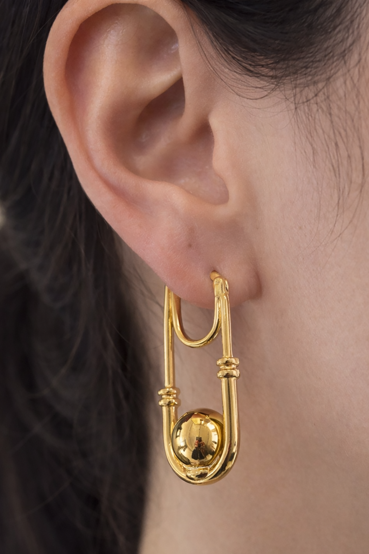 Altın Renk Çelik Küpe (Çift)