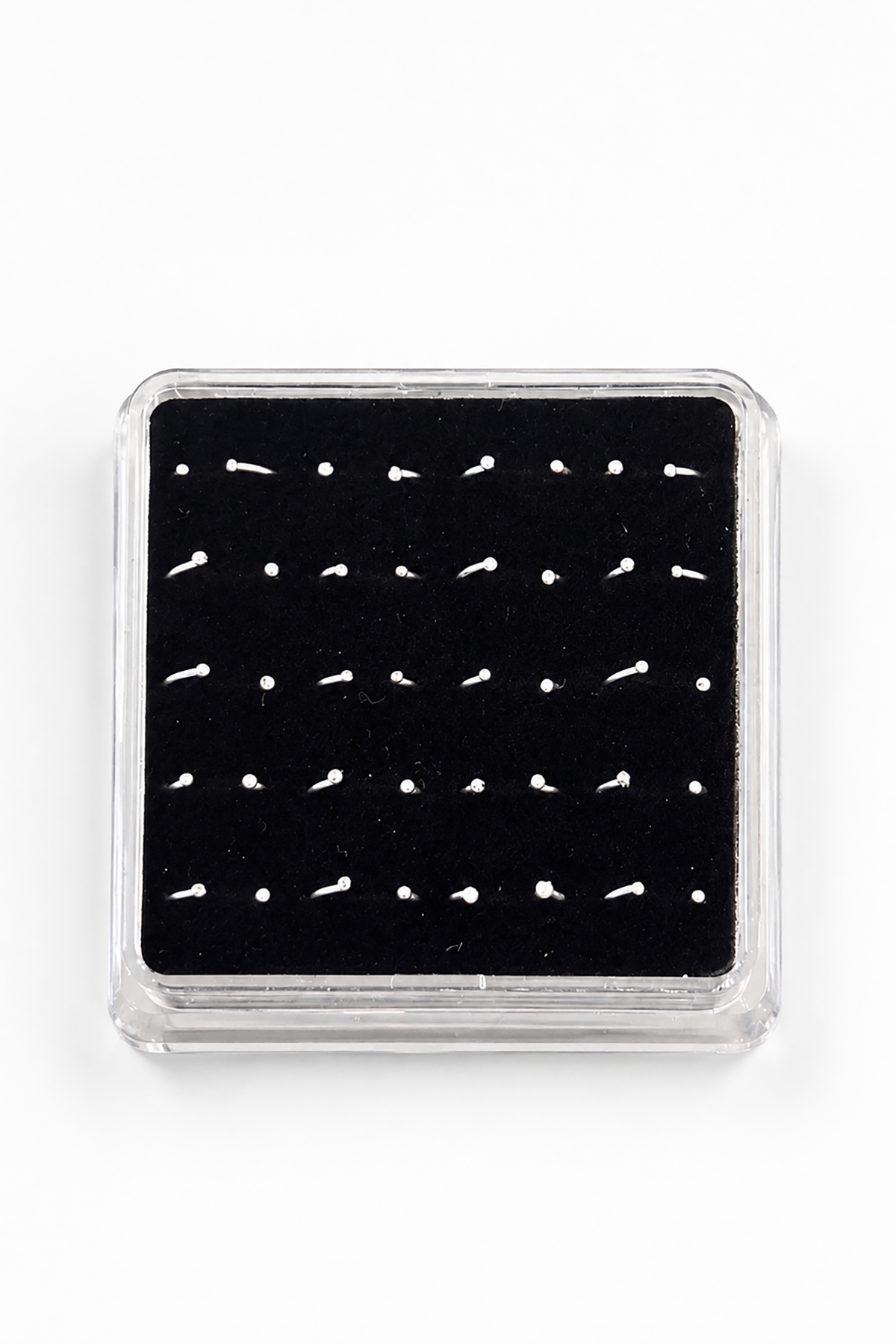 20'li Gümüş Renk Halka Piercing Set