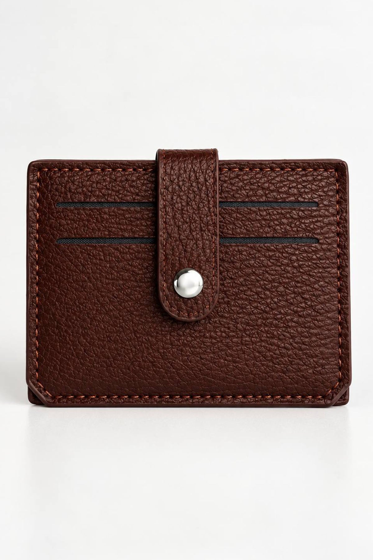 Kahve Renk Unisex Deri Cüzdan/Kartlık
