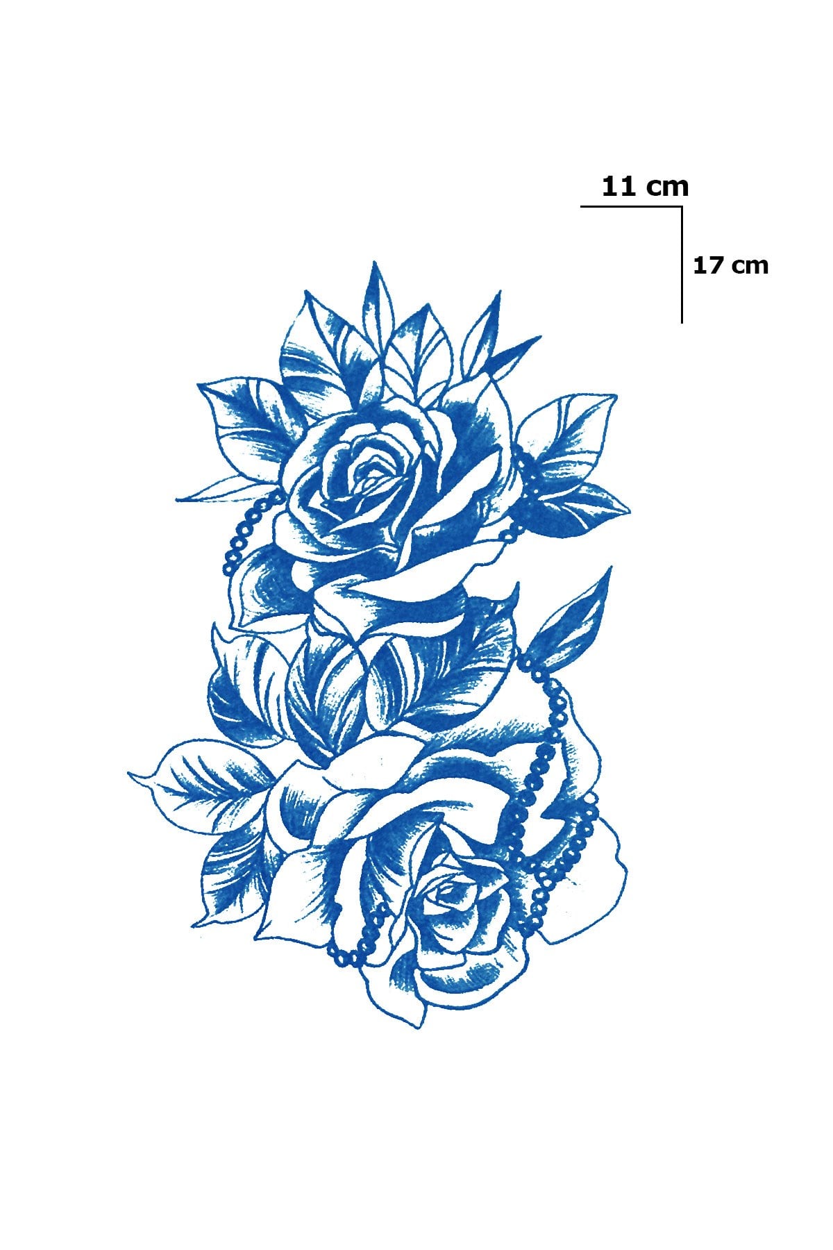 Çiçek Sonradan Kararan Yarı Kalıcı Geçici Dövme Tattoo