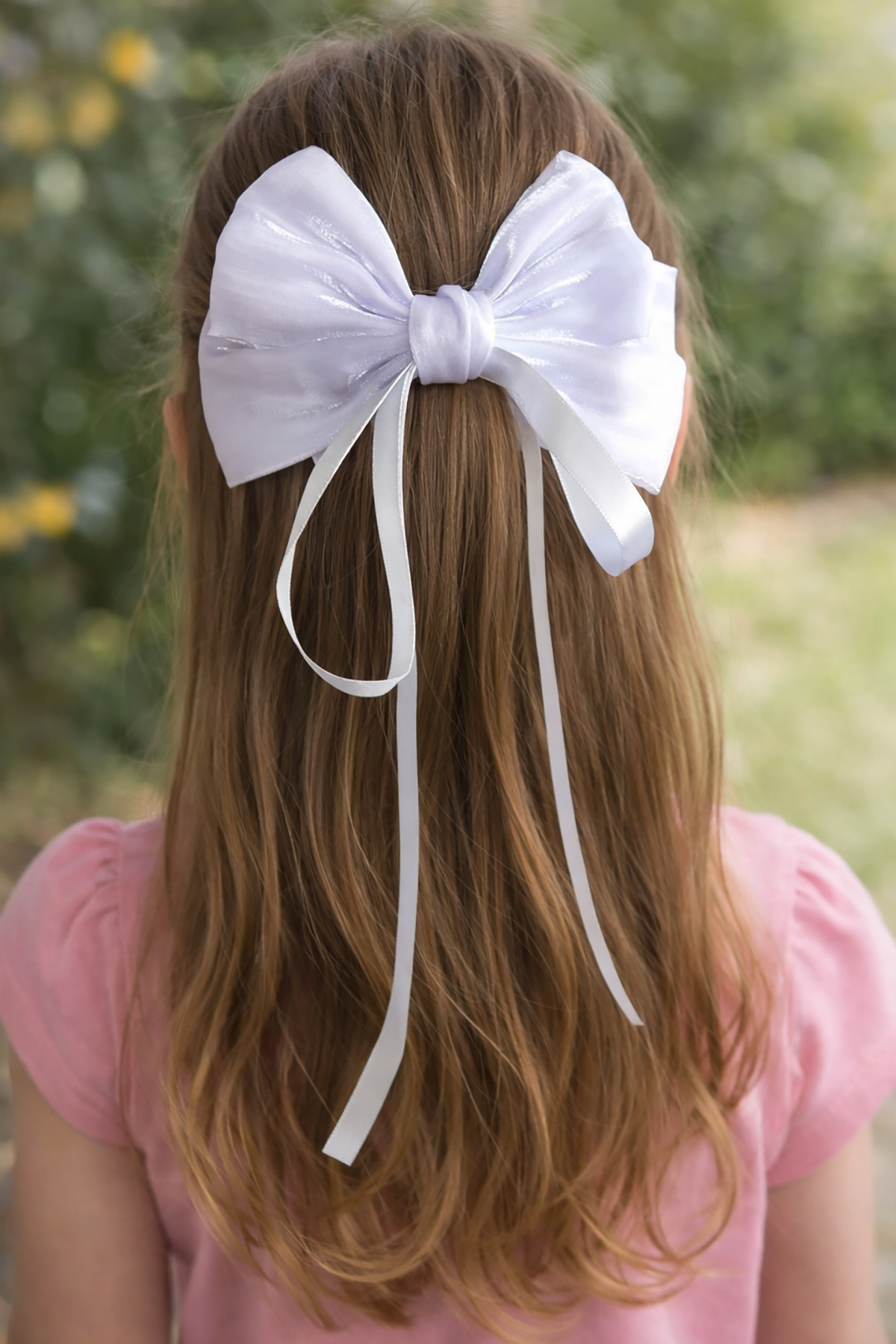 Beyaz Renk Kurdele Figürlü Otomat Toka