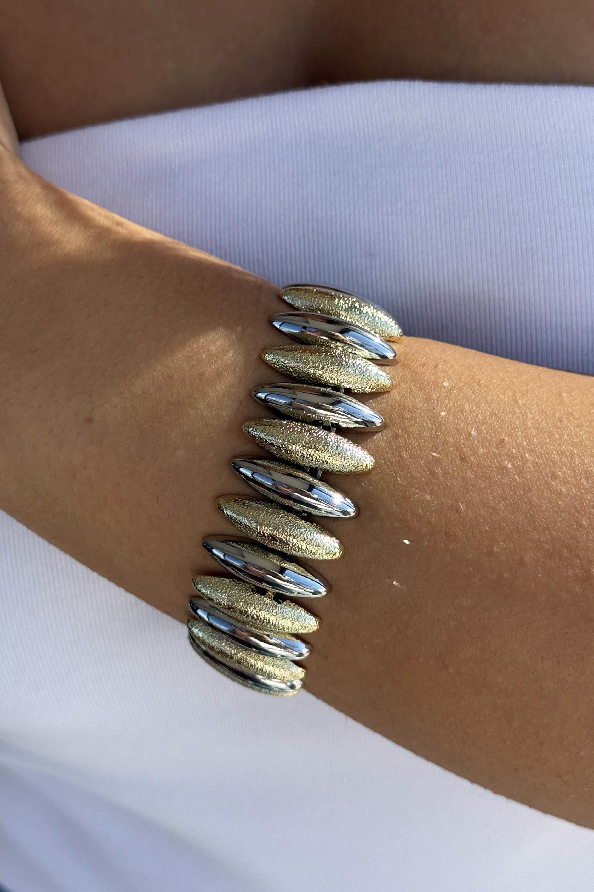 Altın Ve Gümüş Renk Tasarım YSX Bileklik