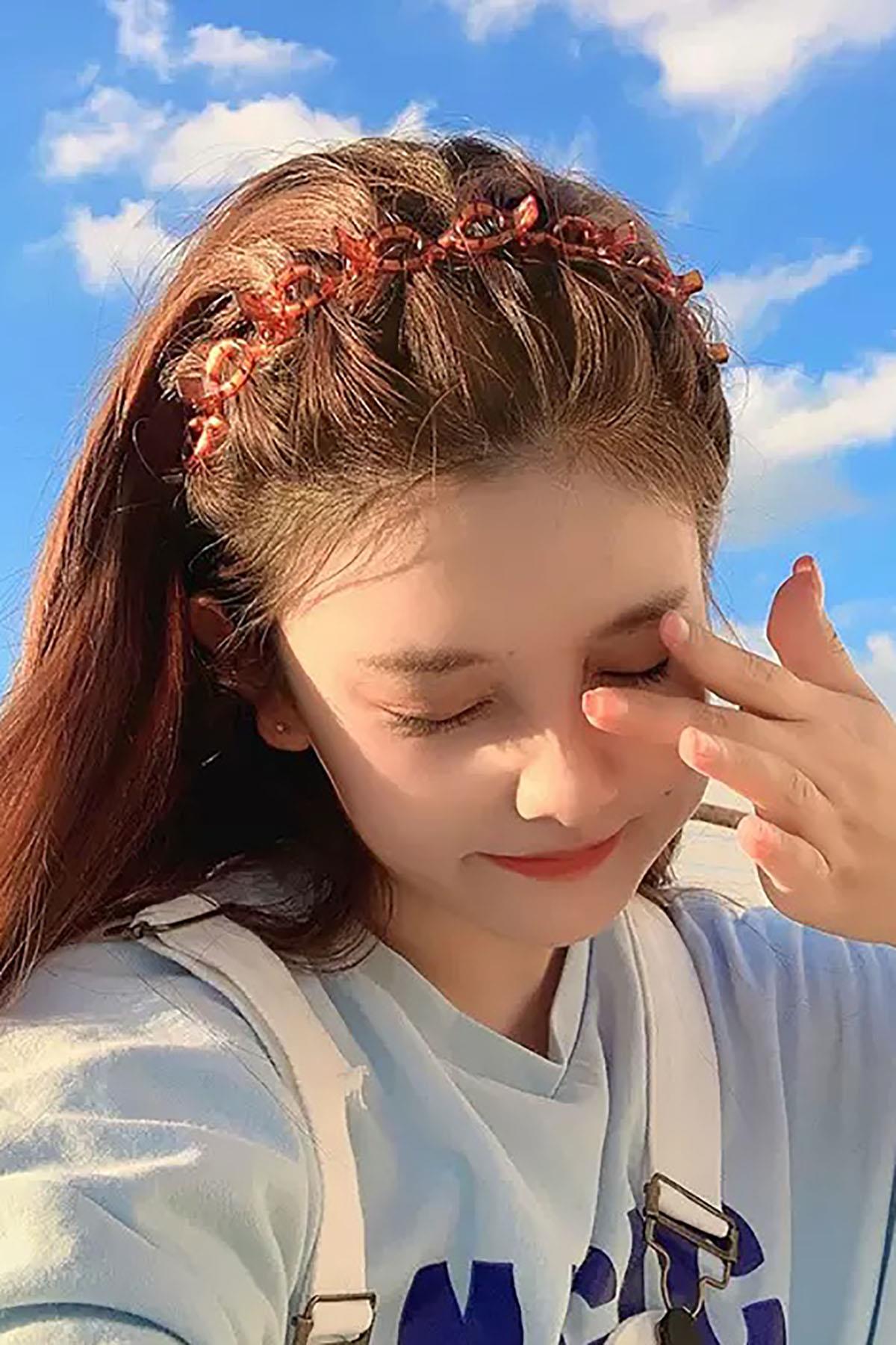 Kahve Renk Saç Bükücü Taç