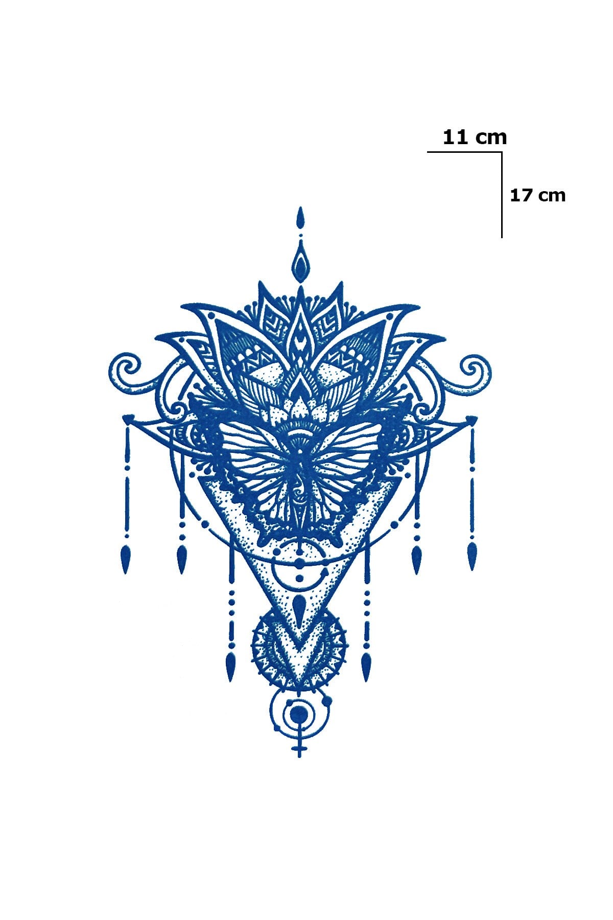 Tribal Sonradan Kararan Yarı Kalıcı Geçici Dövme Tattoo