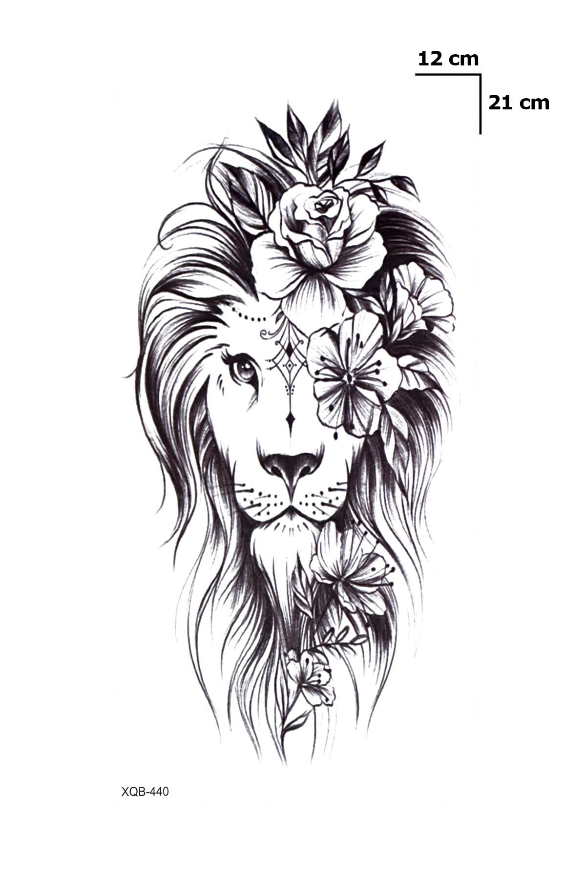 Aslan Dövme Geçici Tattoo