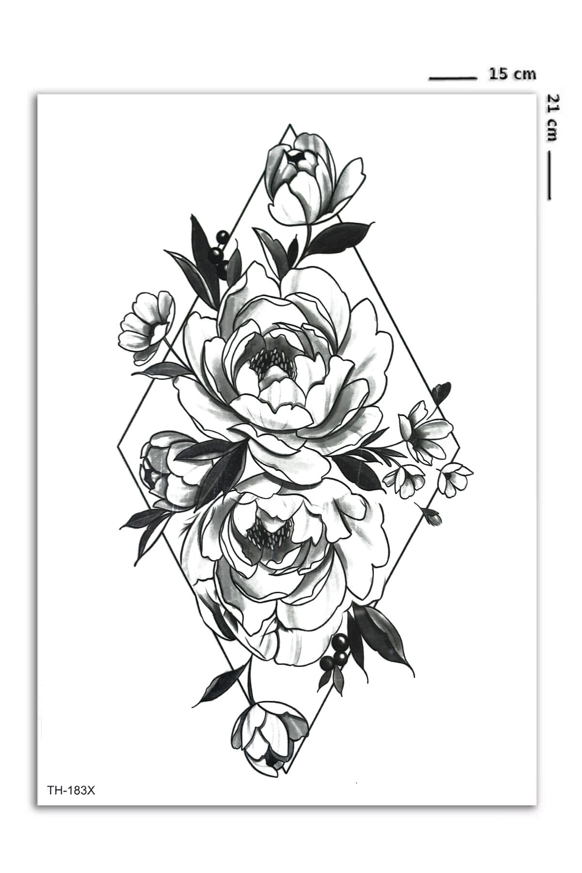 Çiçek Geçici Dövme Tattoo
