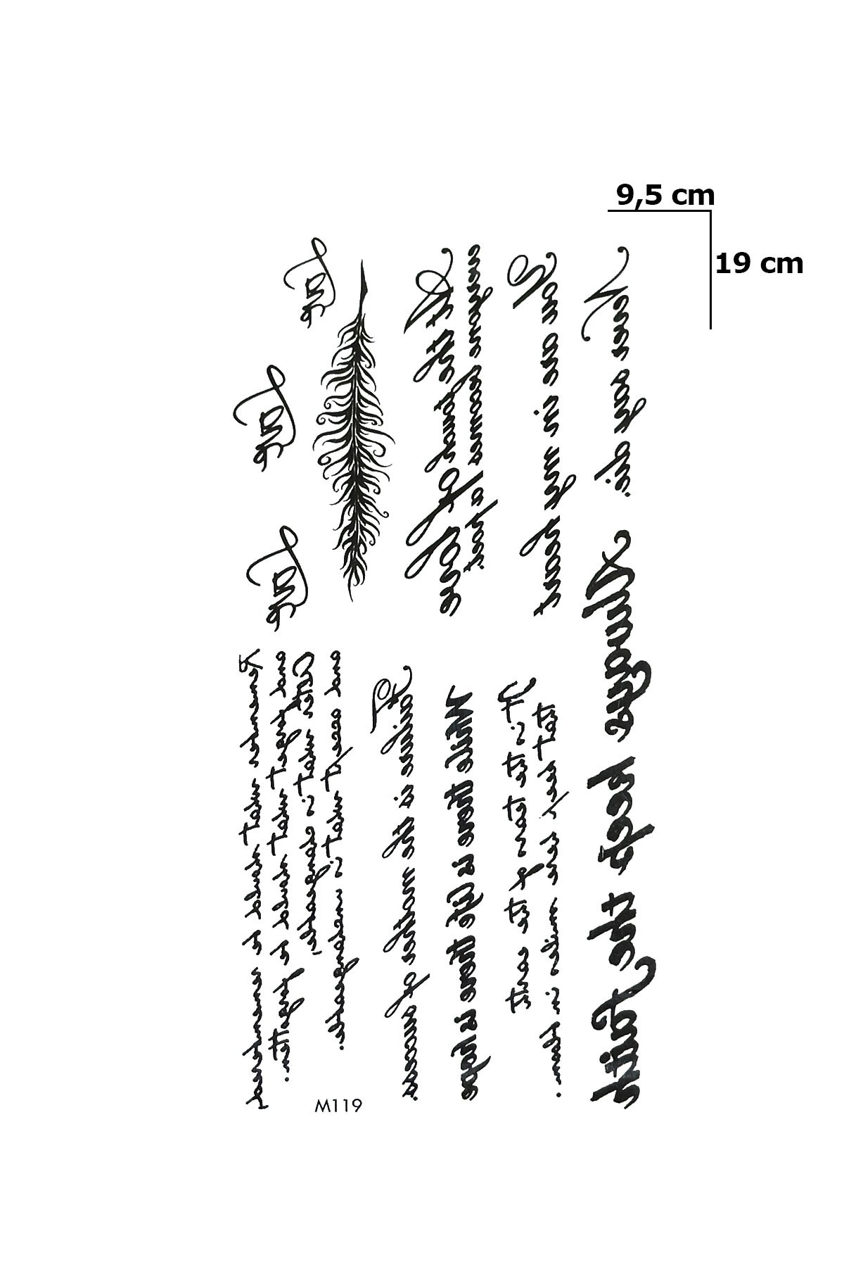 Yazılı Dövme Geçici Tattoo