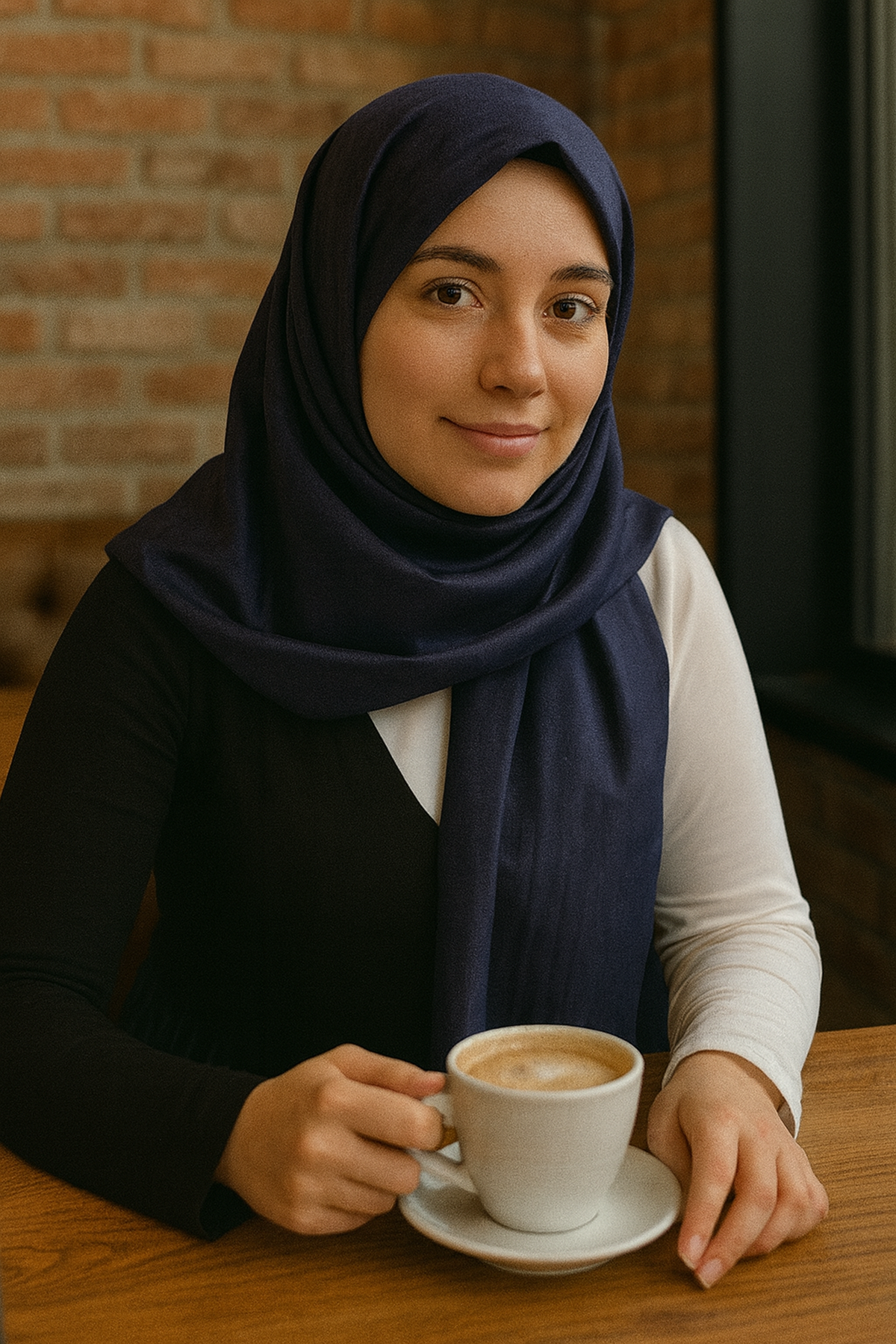 Lacivert Renk Tafta Şal