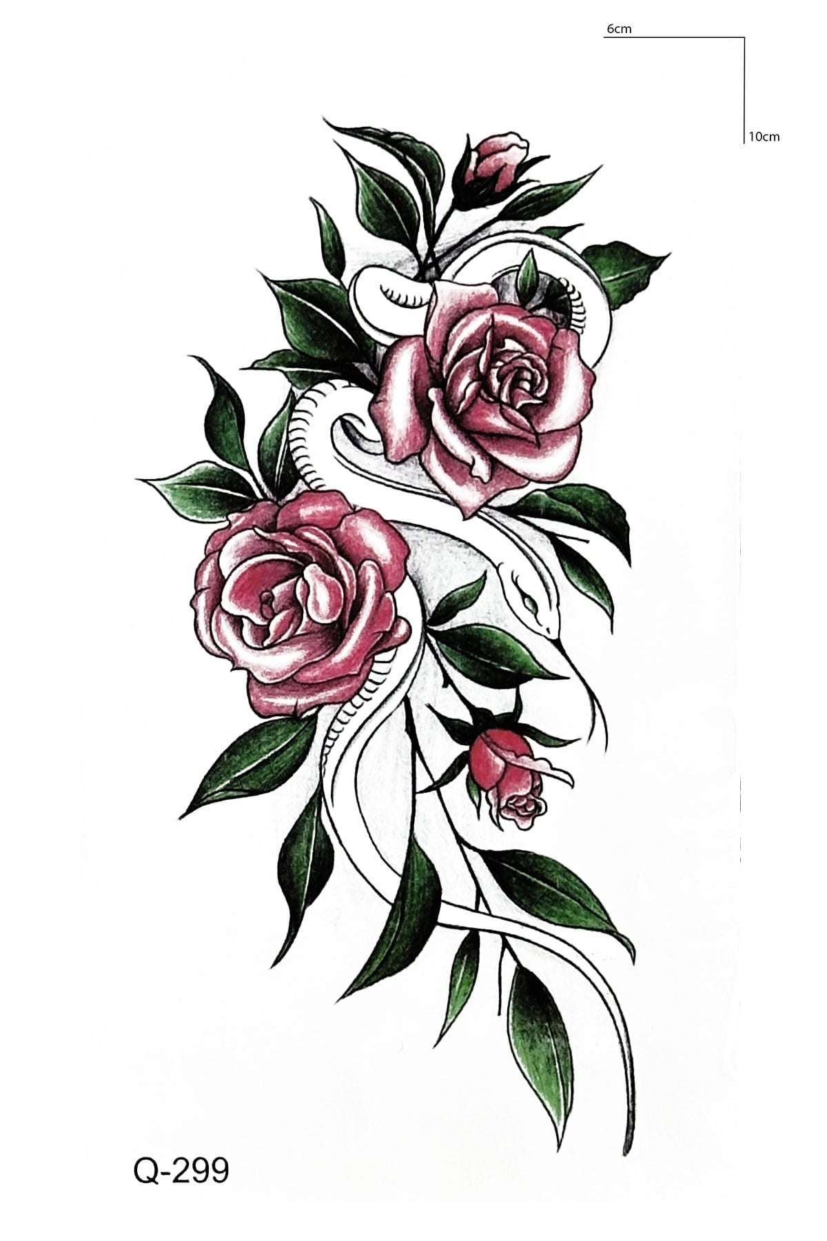 Gül Mini Geçici Dövme Tattoo