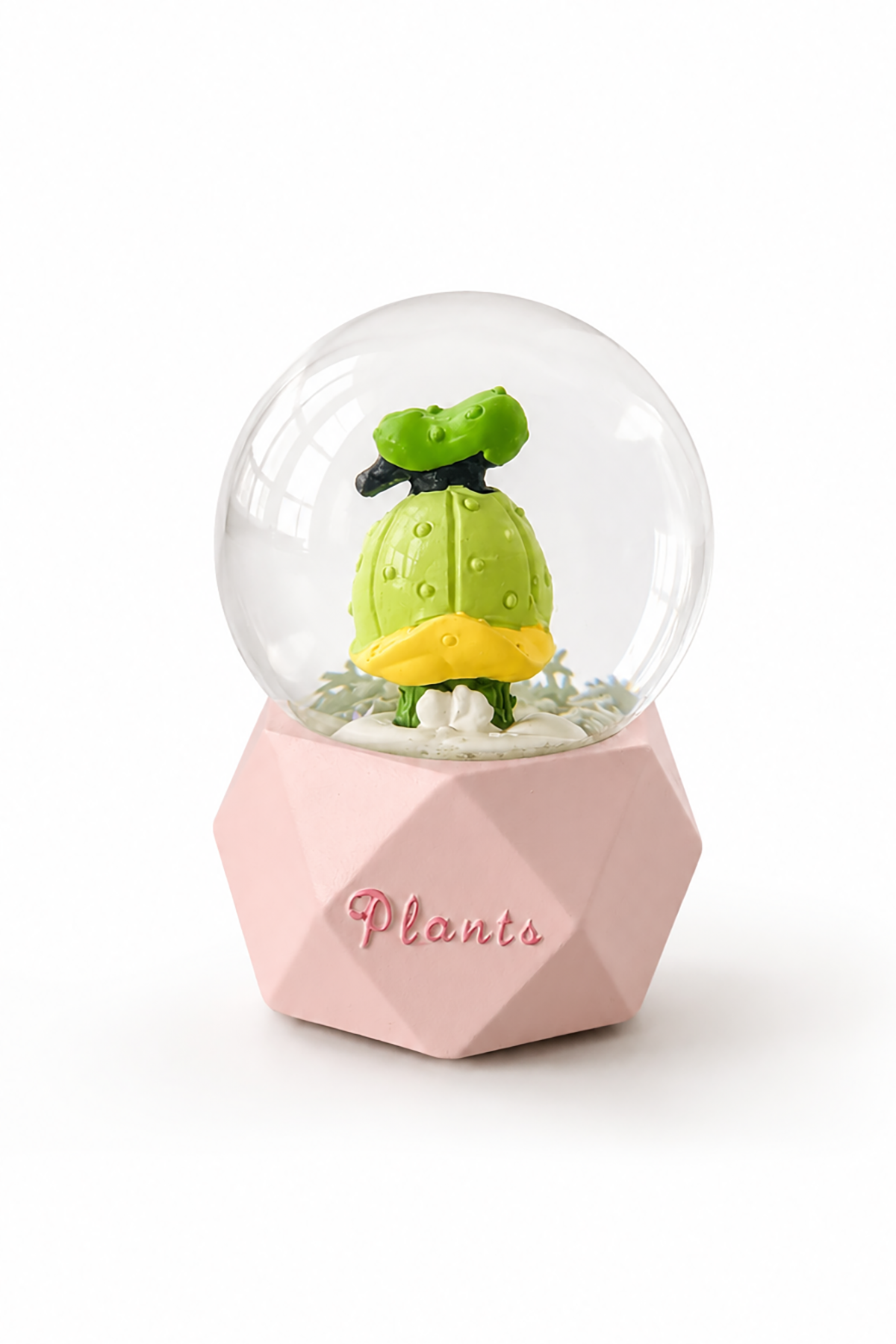Pembe Renk Kaktüs Figürlü Işıklı Mini Küre
