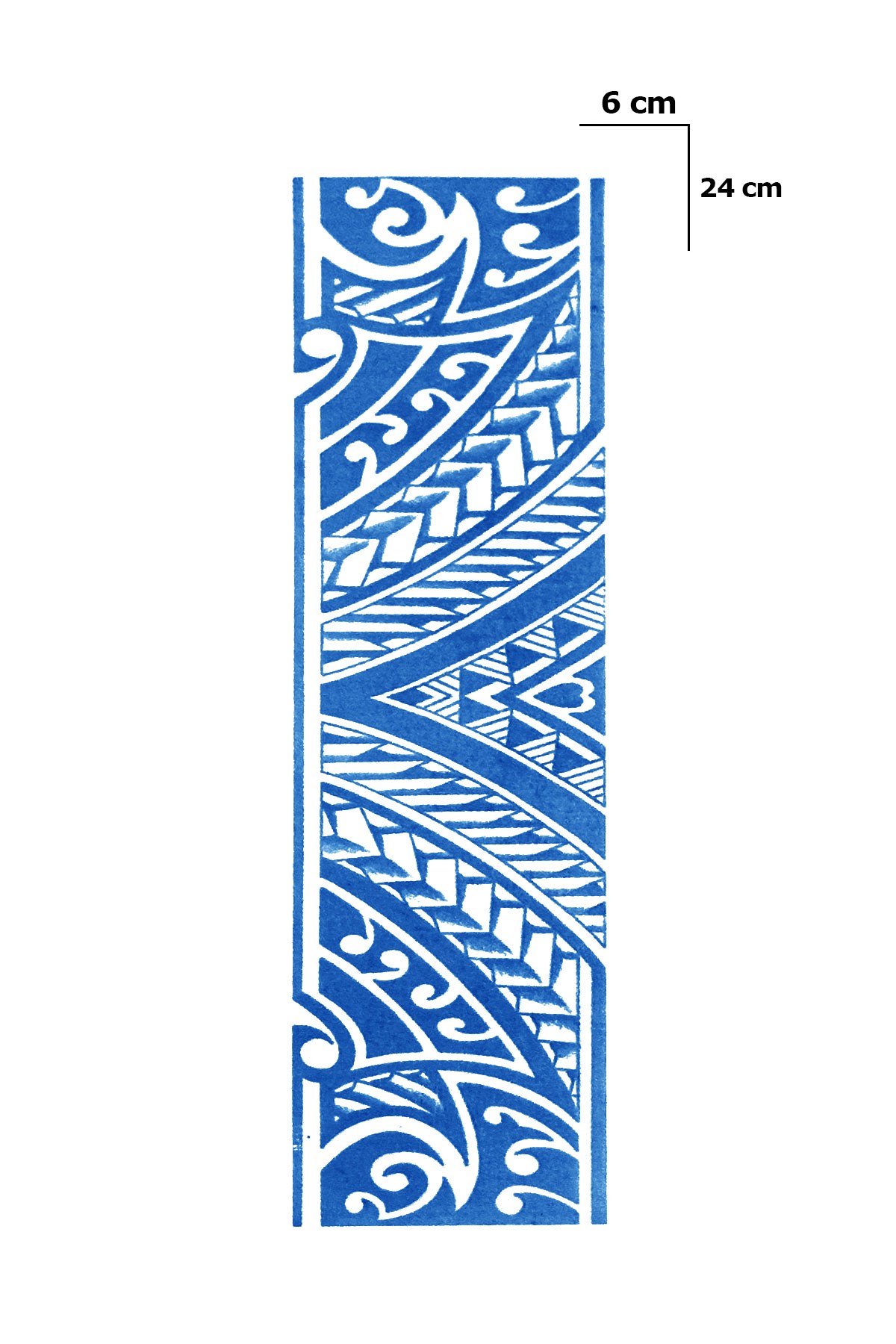 Maori Şerit Sonradan Kararan Yarı Kalıcı Geçici Dövme Tattoo