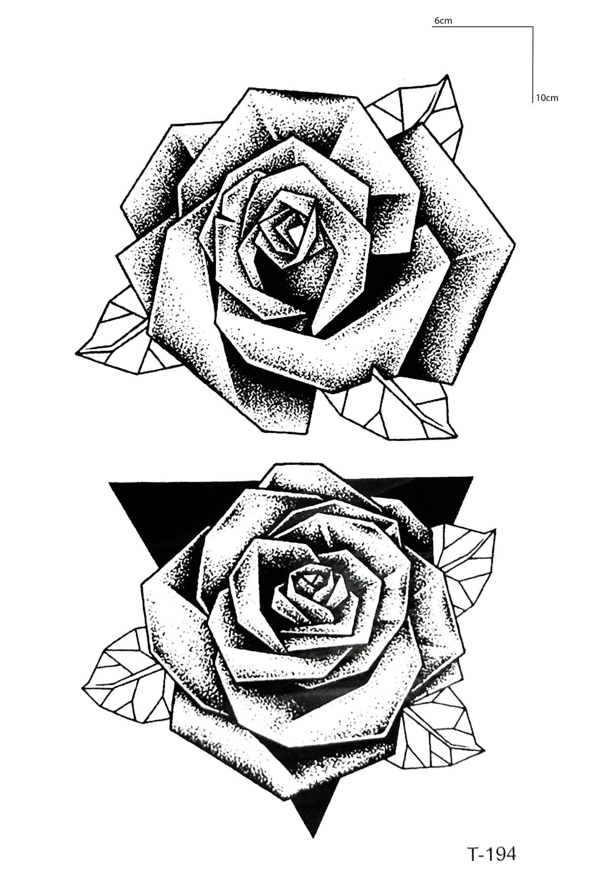 Geçici El Üstü Gül Dövme Tattoo