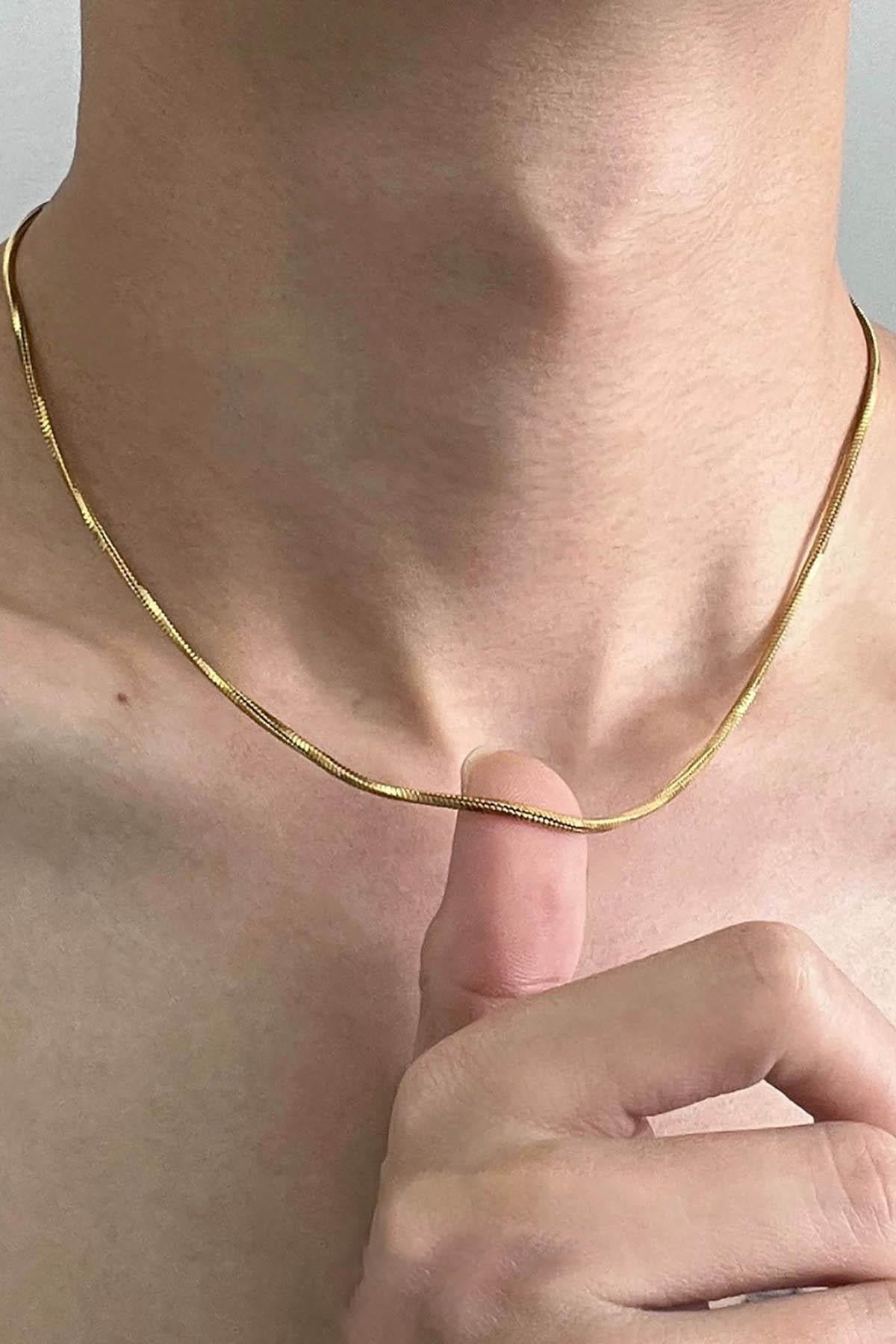 Altın Renk Çelik VİP Xuping Kolye