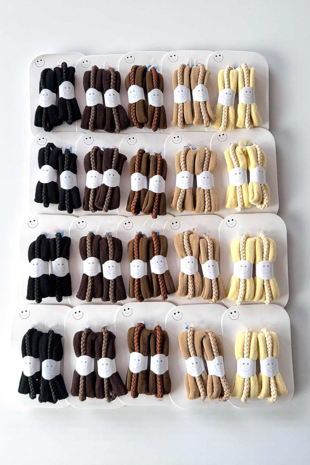 20'li Karışık Renk Lastik Toka Set