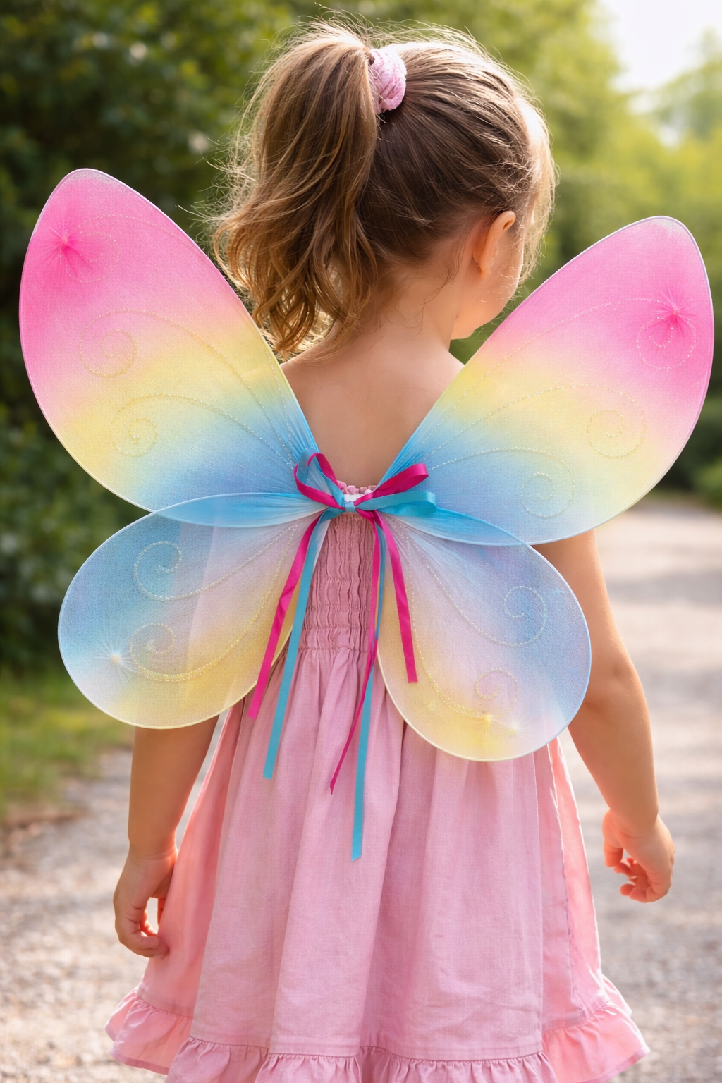 Renkli Kelebek Figürlü Kanat 