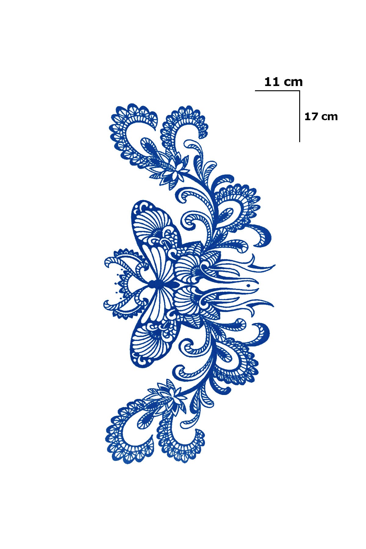 Kelebek Sonradan Kararan Yarı Kalıcı Geçici Dövme Tattoo