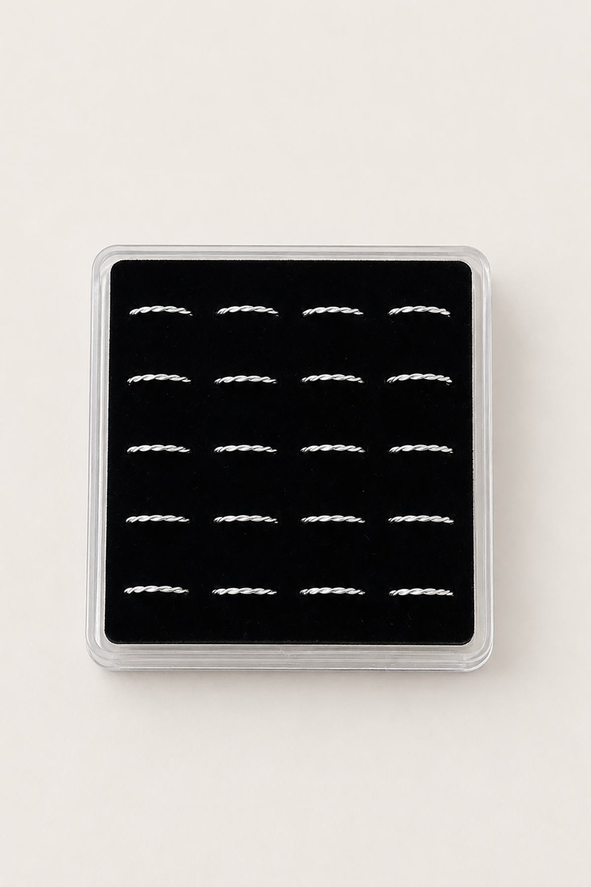 20'li Gümüş Renk Halka Piercing Set