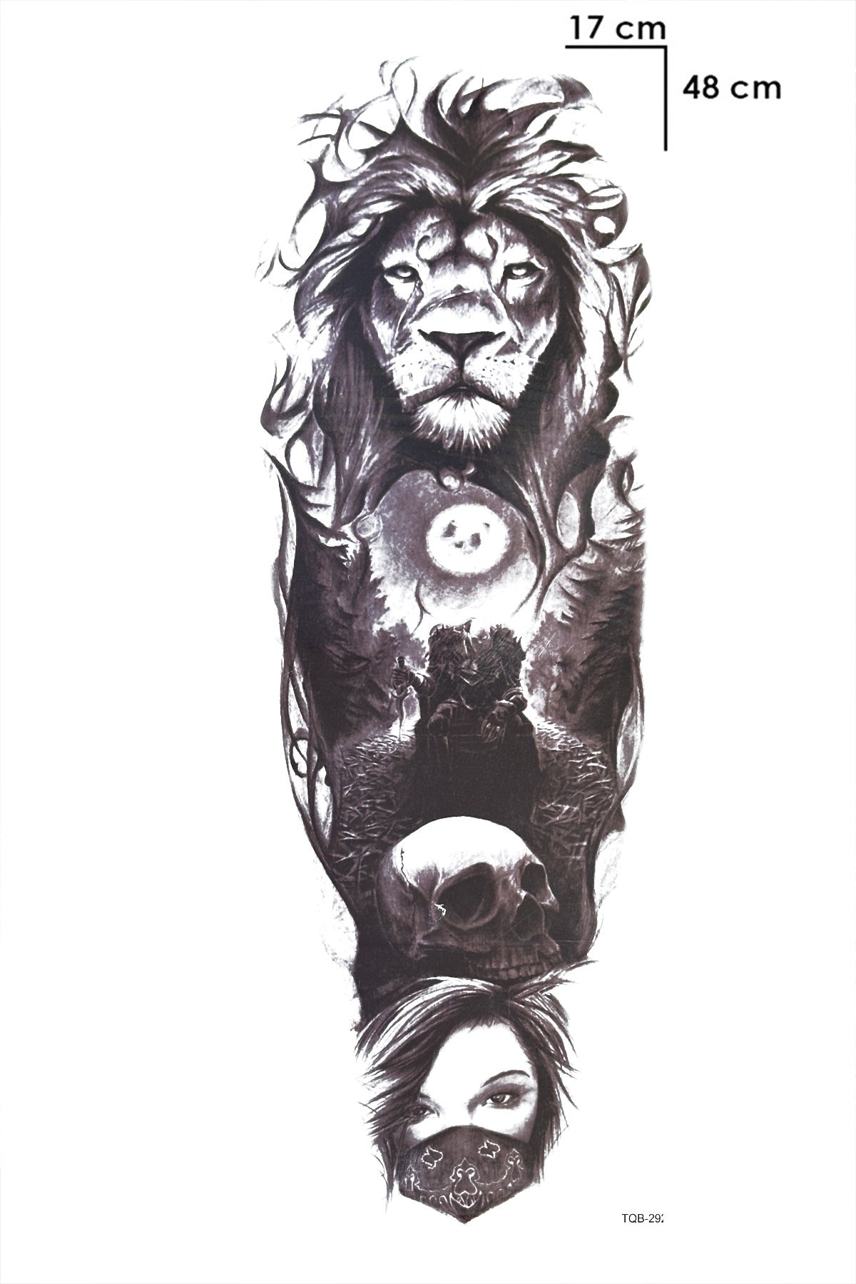 Aslan Kol Geçici Dövme Tattoo