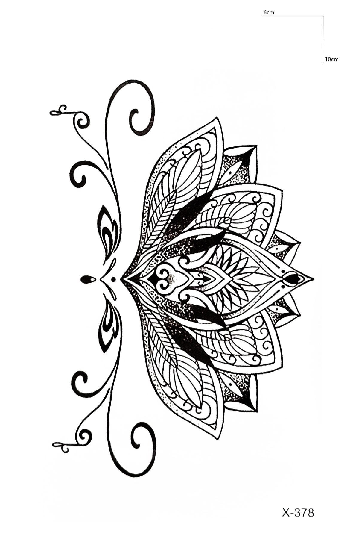 Mandala Mini Geçici Dövme Tattoo