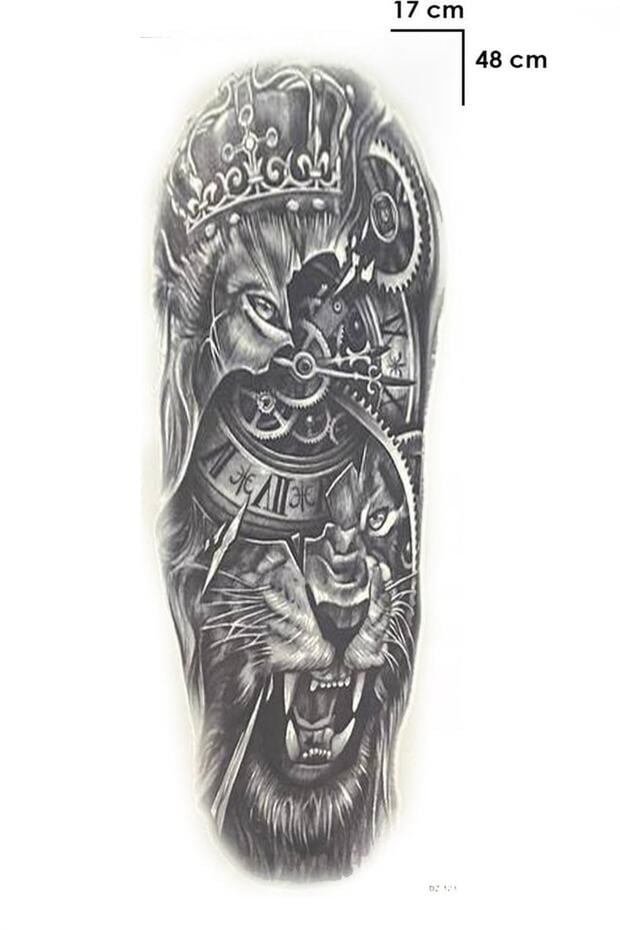 Aslan Dövme Geçici Tattoo