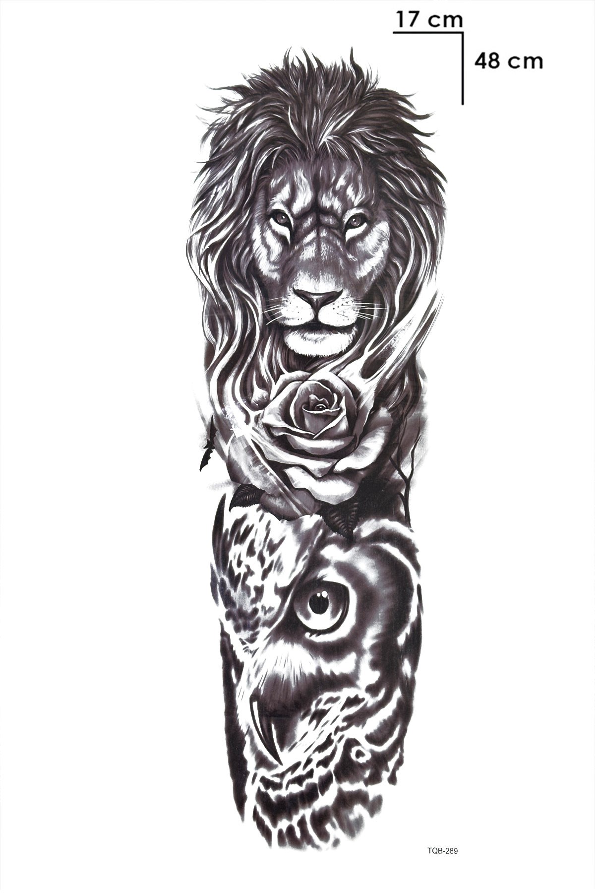 Aslan Kol Dövme Geçici Tattoo