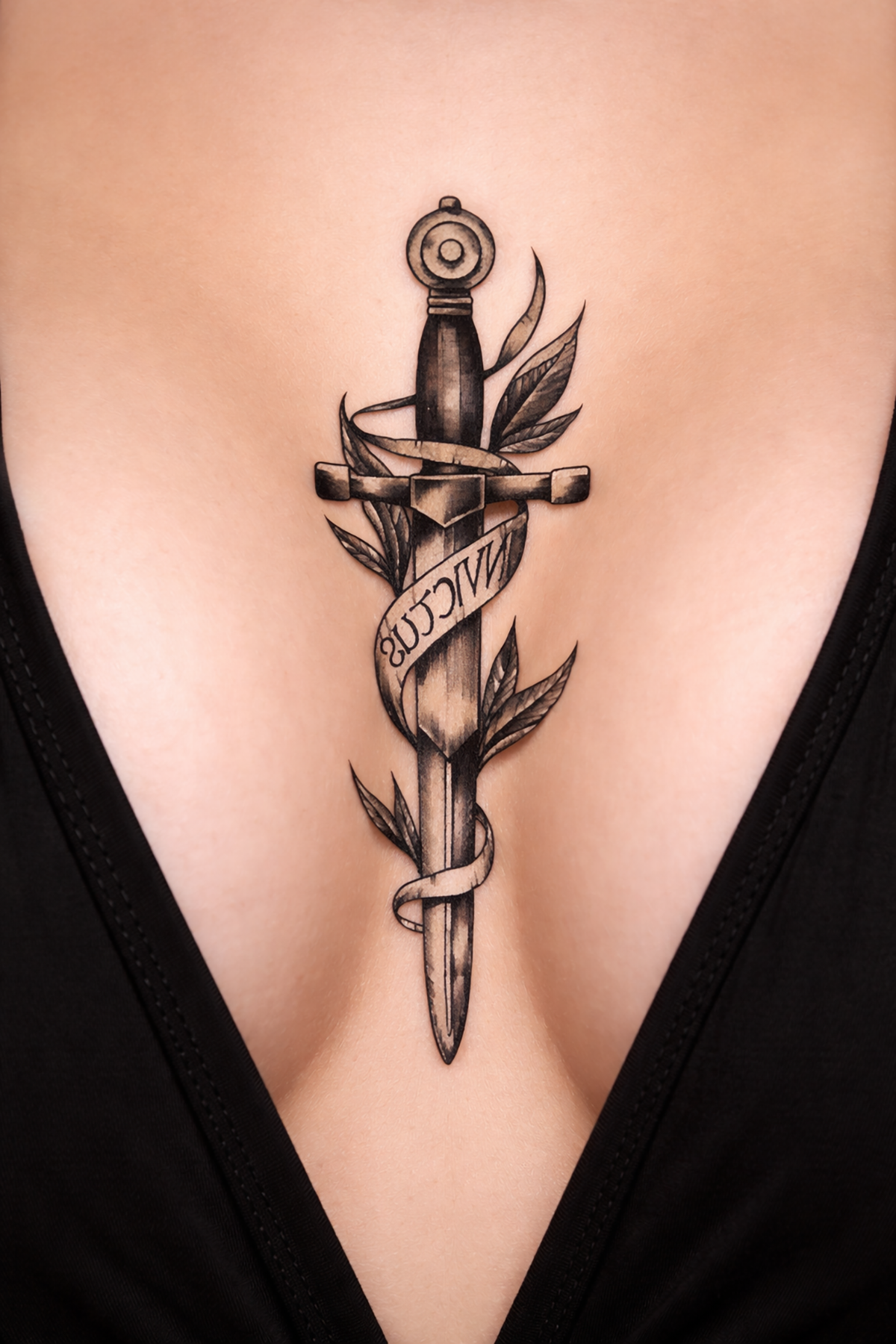 Geçici Kılıç Figürlü Mini Dövme Tattoo