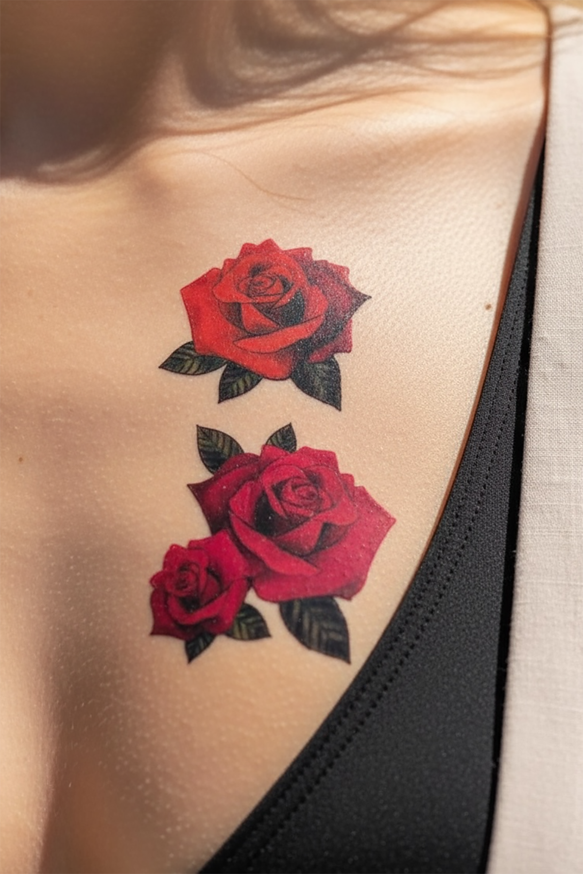 Geçici Gül Figürlü Mini Dövme Tattoo