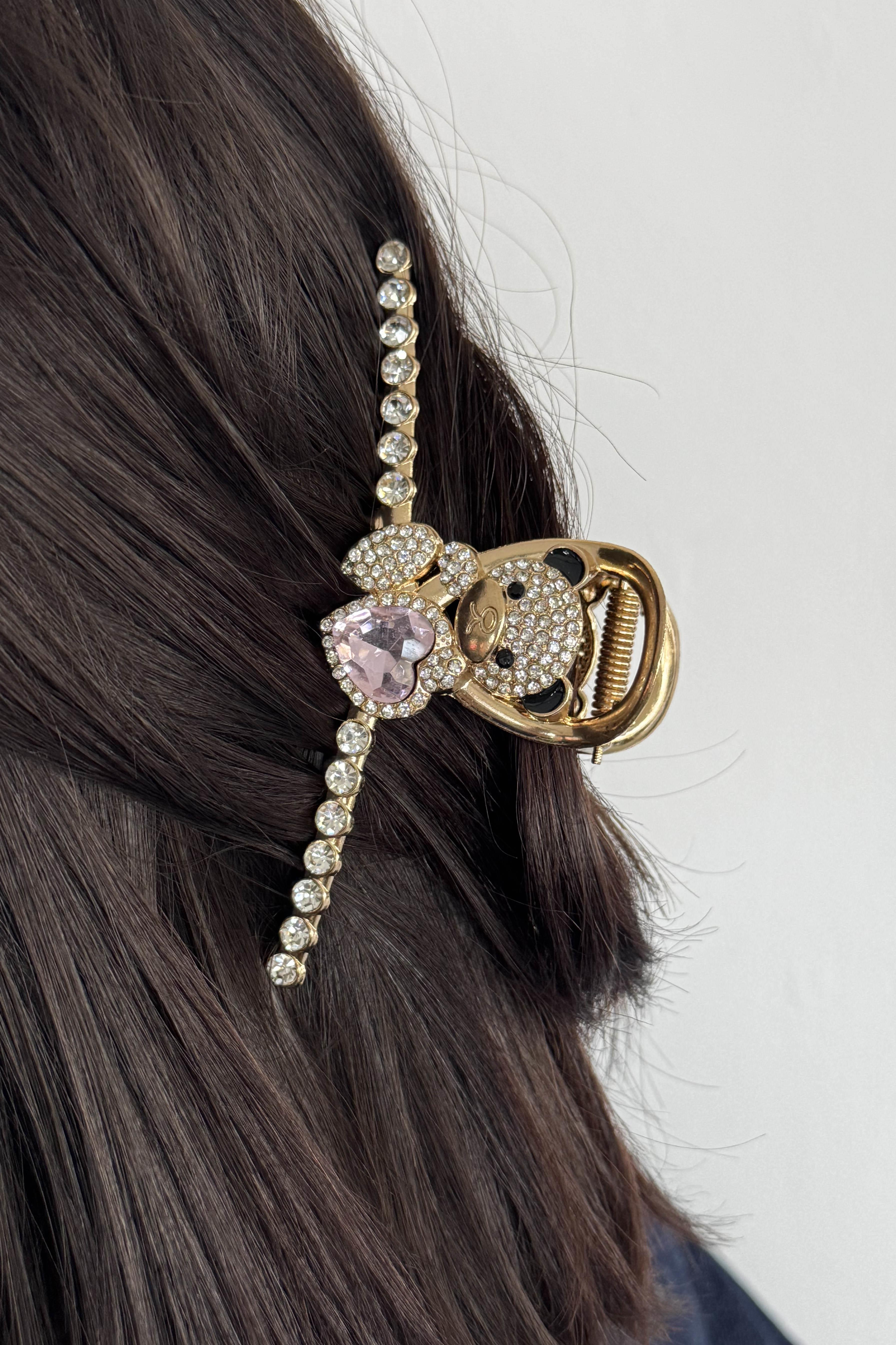 Altın Renk Ayı Figürlü Metal Mandal Toka