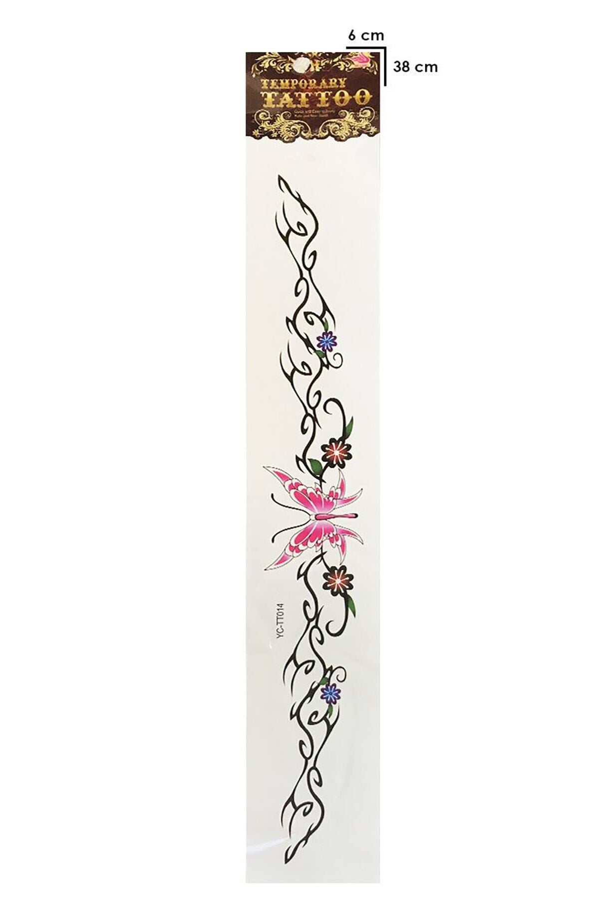 Kelebek Tribal Dövme Geçici Tattoo