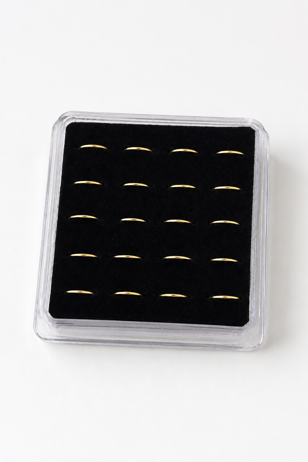 20'li Altın Renk Halka Piercing Set