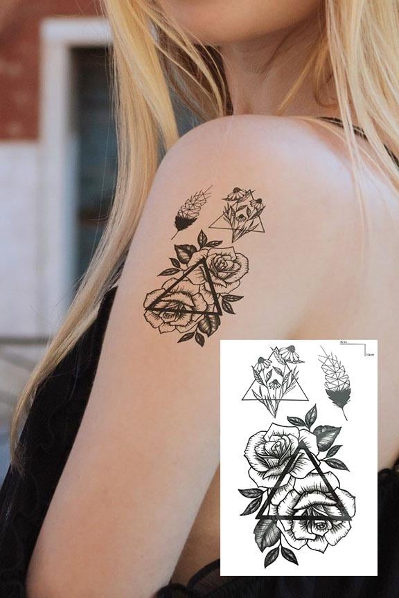 Geçici Papatya Figürlü Mini Dövme Tattoo