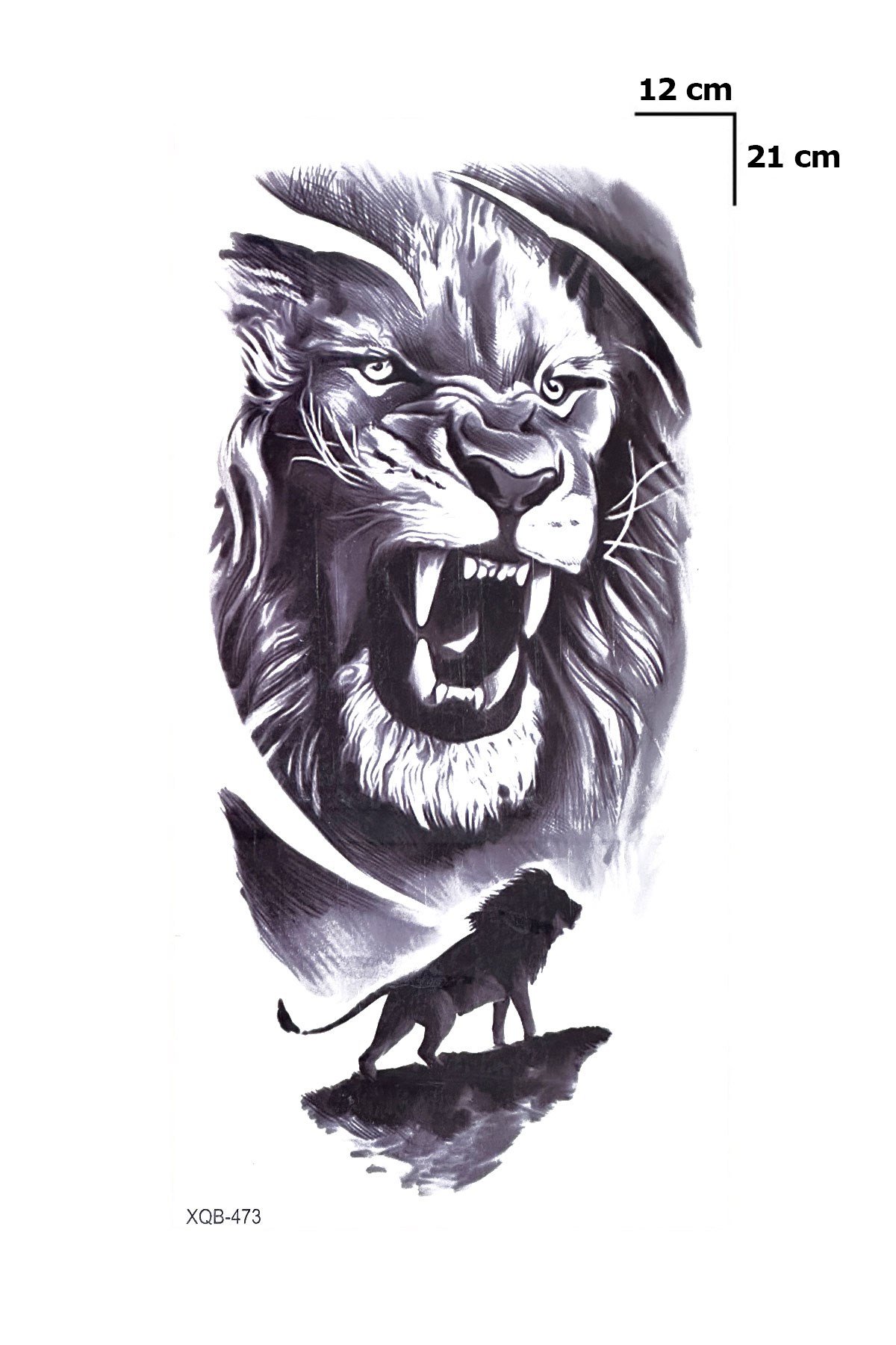 Aslan Dövme Geçici Tattoo