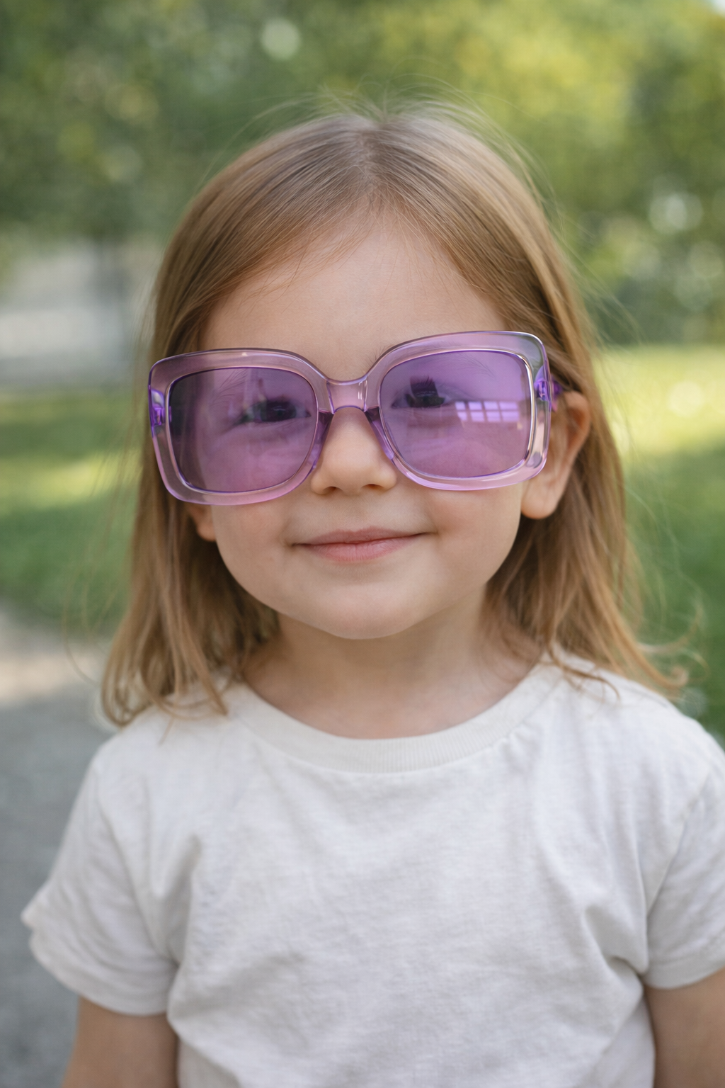 Mor Renk Çocuk Güneş Gözlüğü