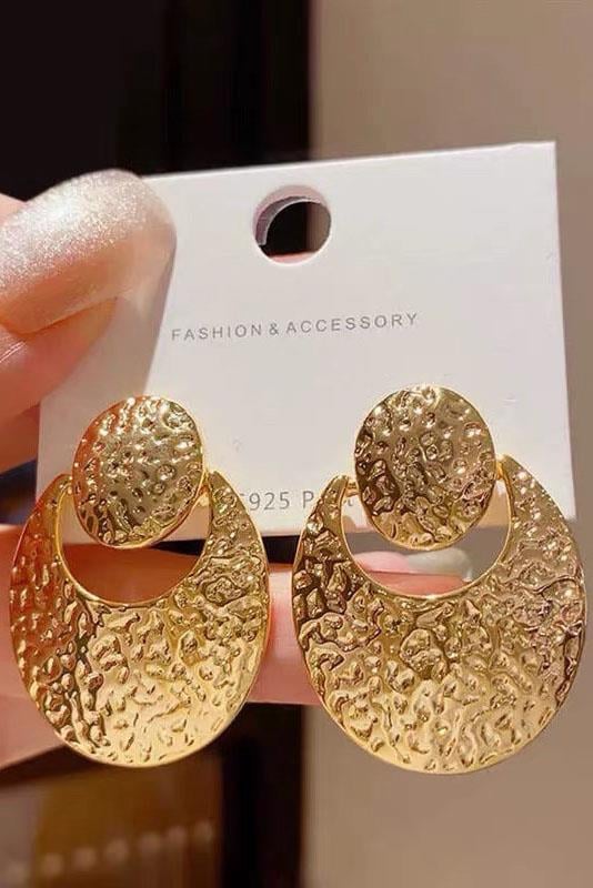 Altın Renk Çelik Küpe (Çift)