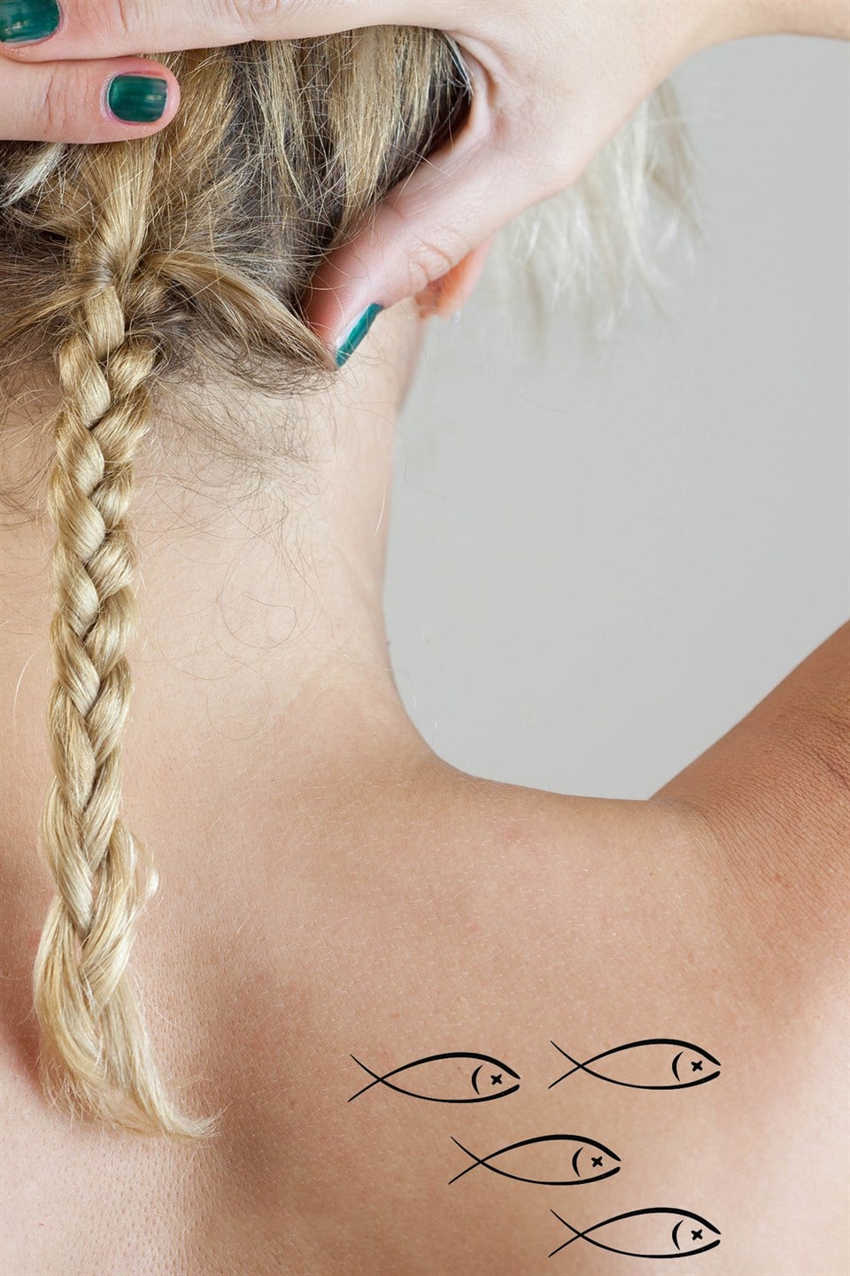 Geçici Balık Mini Dövme Tattoo