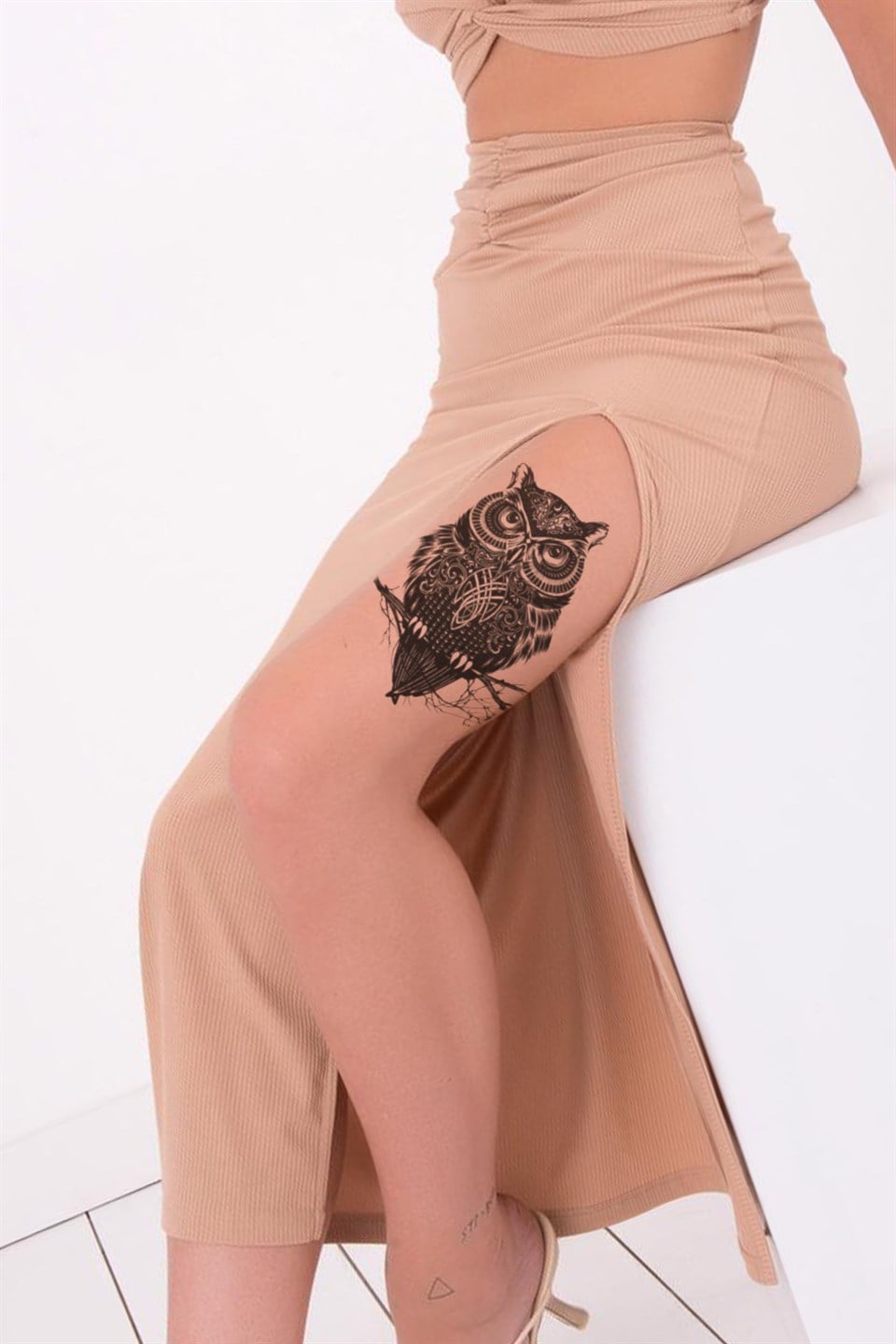 Temporary Owl Tattoo Tattoo