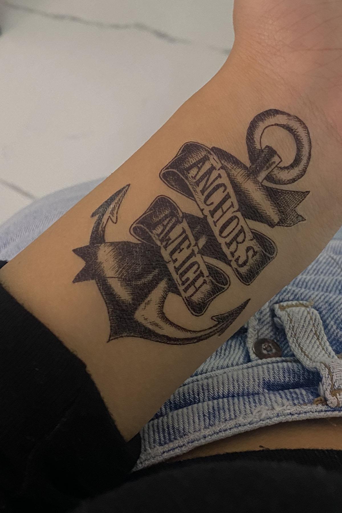 Geçici Çapa Figürlü Dövme Tattoo