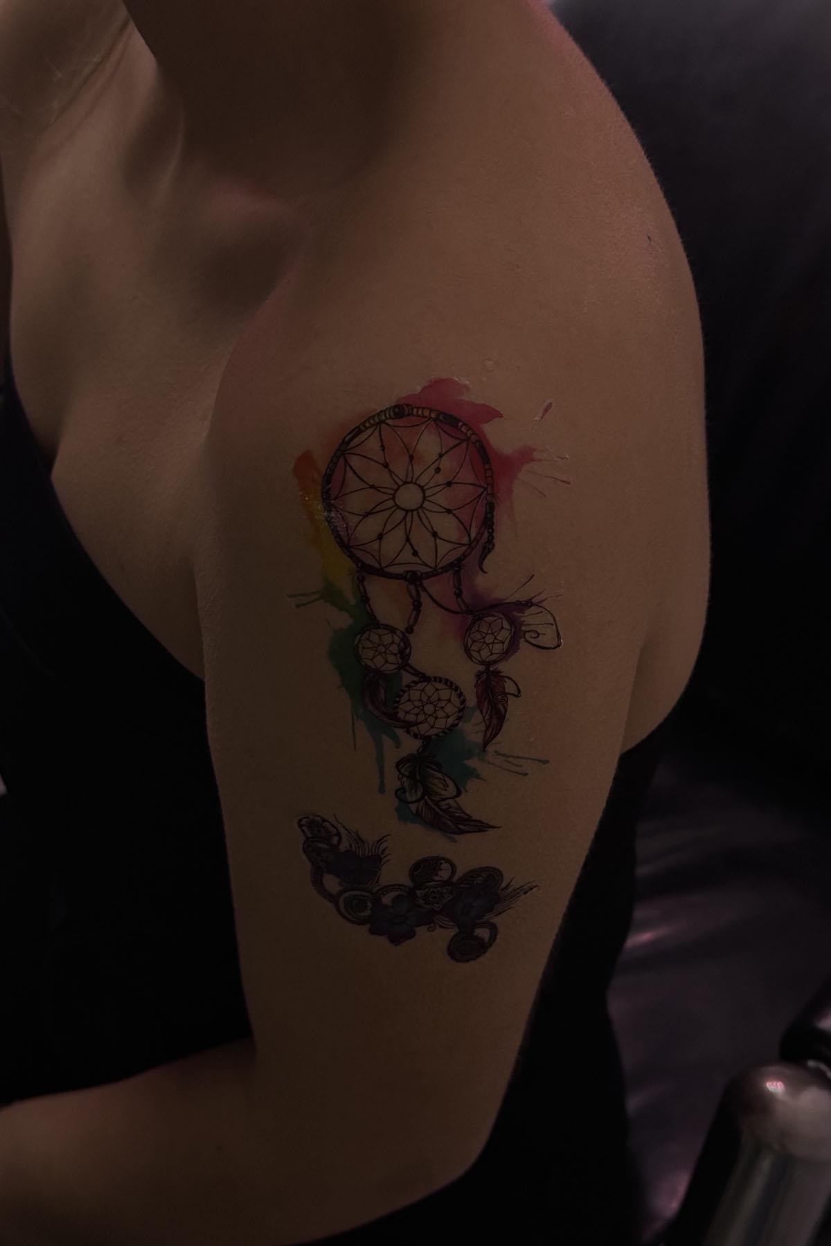 Geçici Düş Kapanı Figürlü Dövme Tattoo