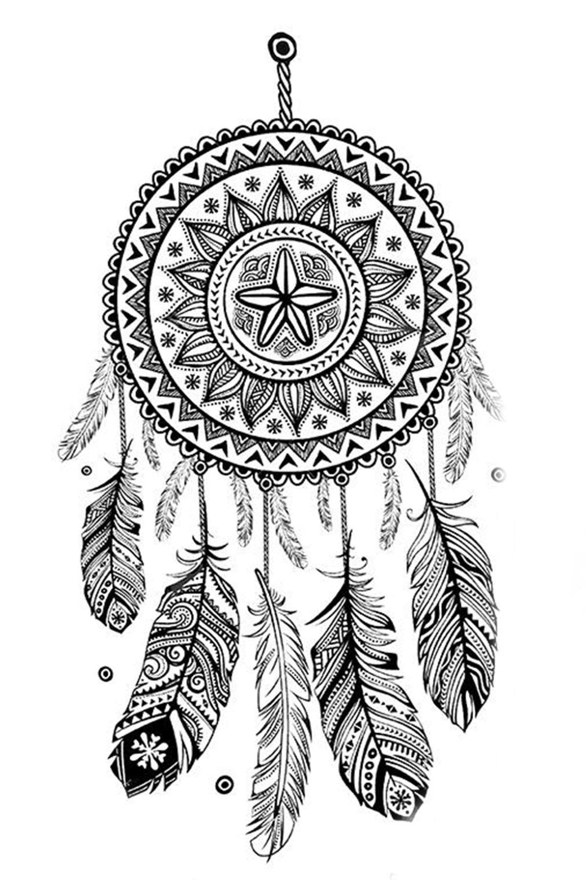 Geçici Düş Kapanı Figürlü Mini Dövme Tattoo