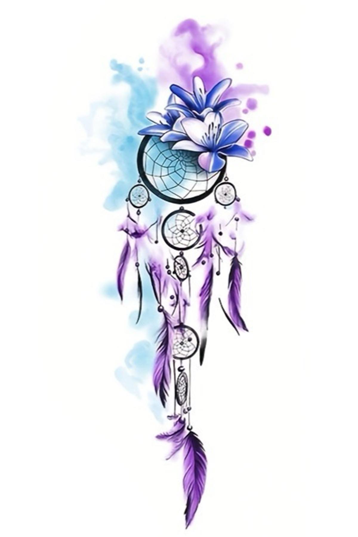 Geçici Düş Kapanı Figürlü Dövme Tattoo