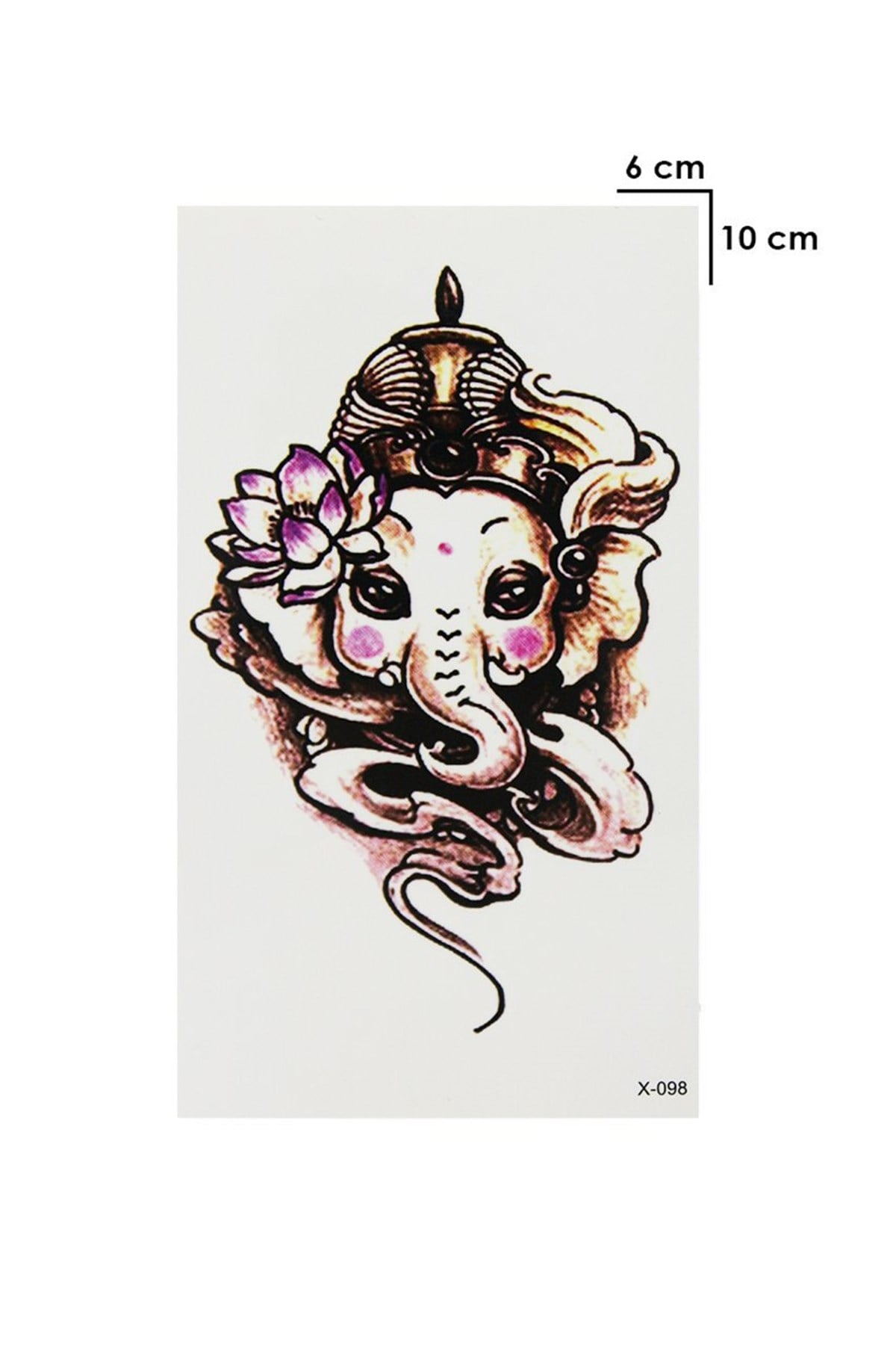 Geçici Fil Mini Dövme Tattoo